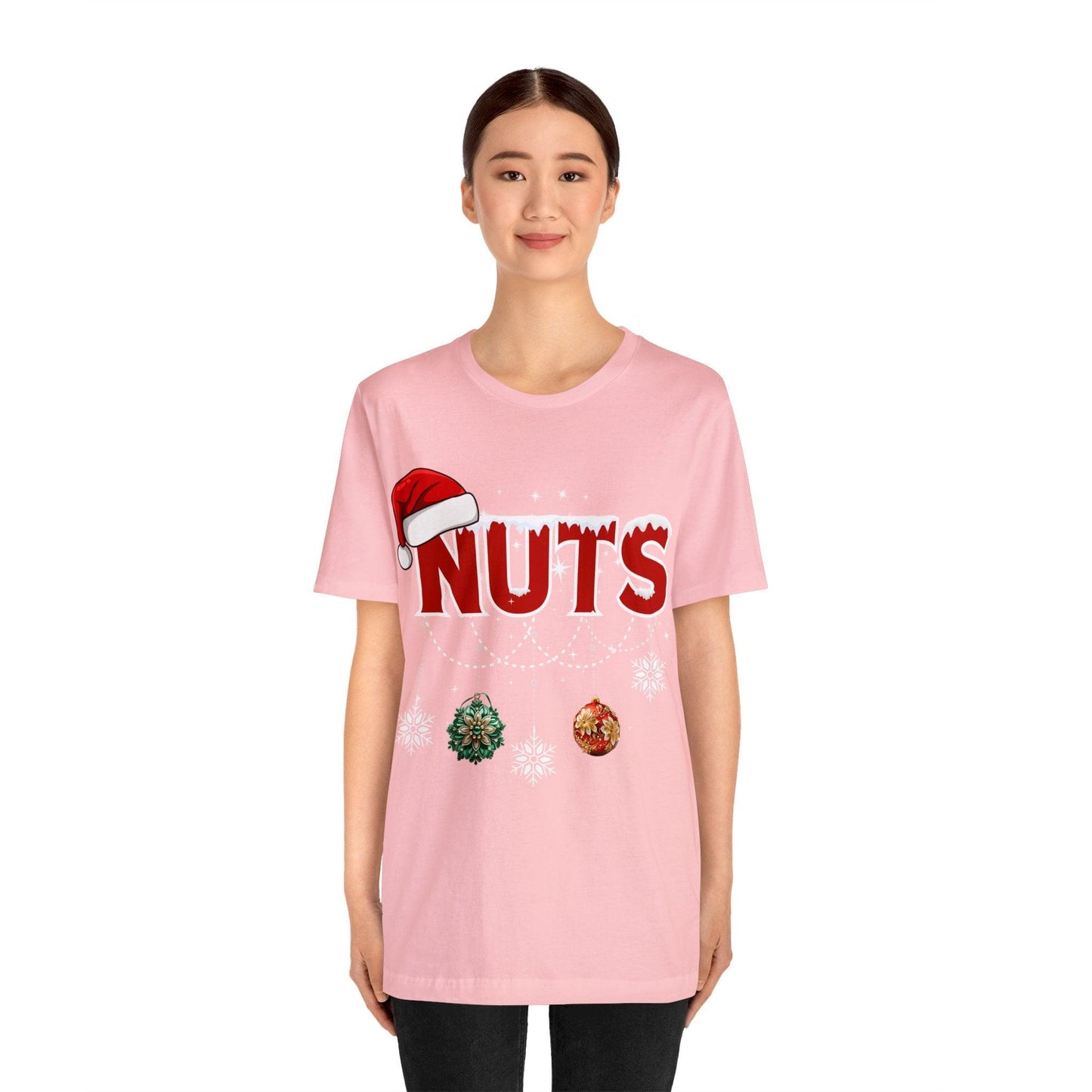 Funny Christmas Couples Matching Shirt Chest Nuts Shirts Holiday Shirt Cute Christmas Shirt Couple Sweater, Family Tee - Giftsmojo