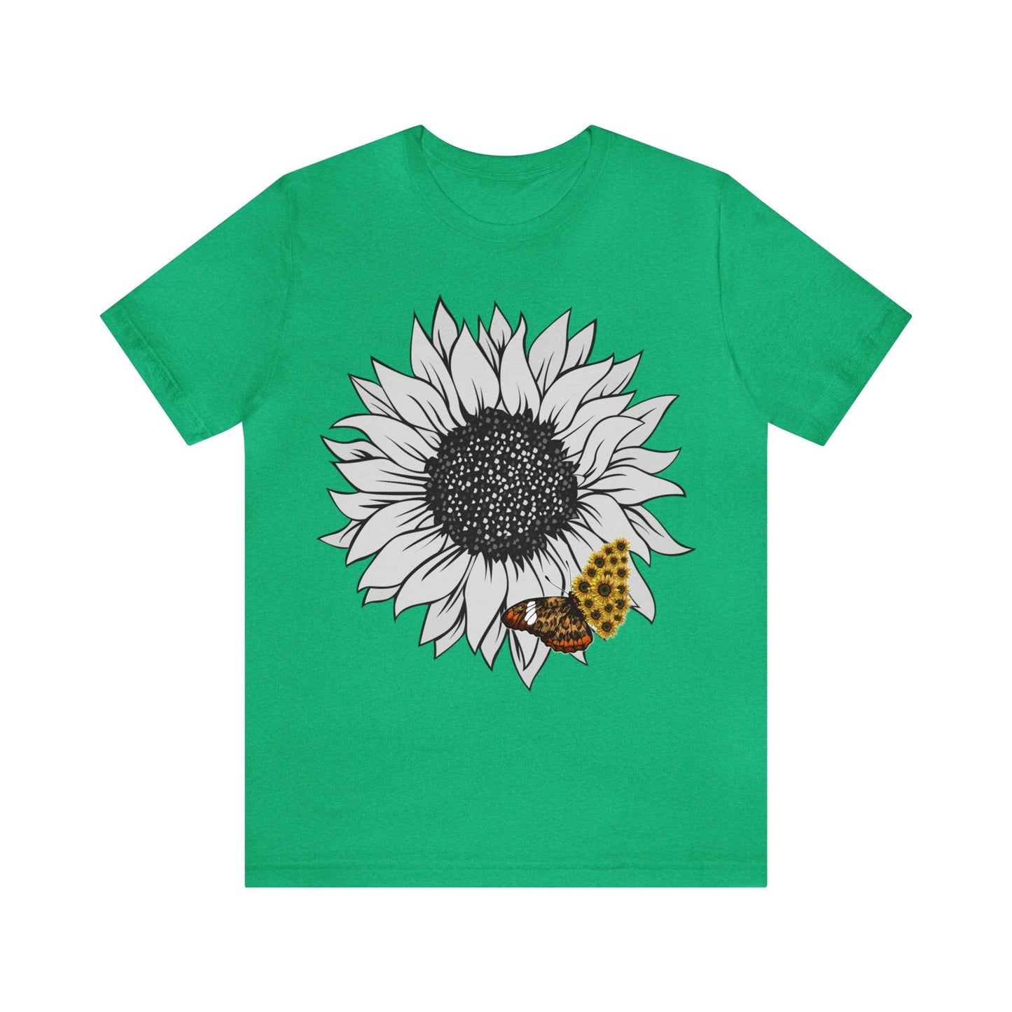 Flower Shirt, Sunflower Shirt, Floral Tee Shirt, Garden Shirt, Womens Fall Summer Shirt Sunshine Tee, Gift for Gardener, Nature love shirt