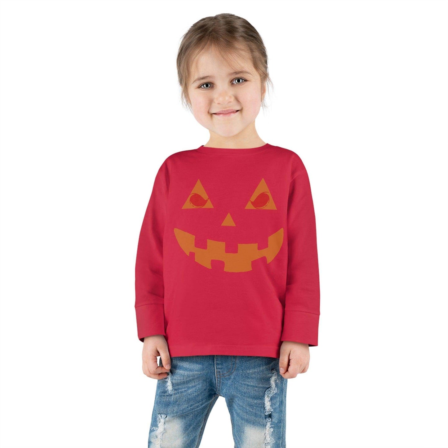 Kids Halloween Pumpkin Face Shirt Kids Jack O Lantern Shirt Kids Halloween Shirt Kids Long Sleeve Trick or Treat Outfit for Halloween - Giftsmojo