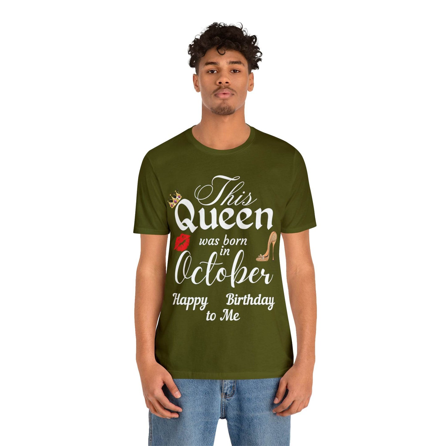 Birthday Queen Shirt, Gift for Birthday, This Queen was born in October Shirt, Funny Queen Shirt, Funny Birthday Shirt, Birthday Gift - Giftsmojo