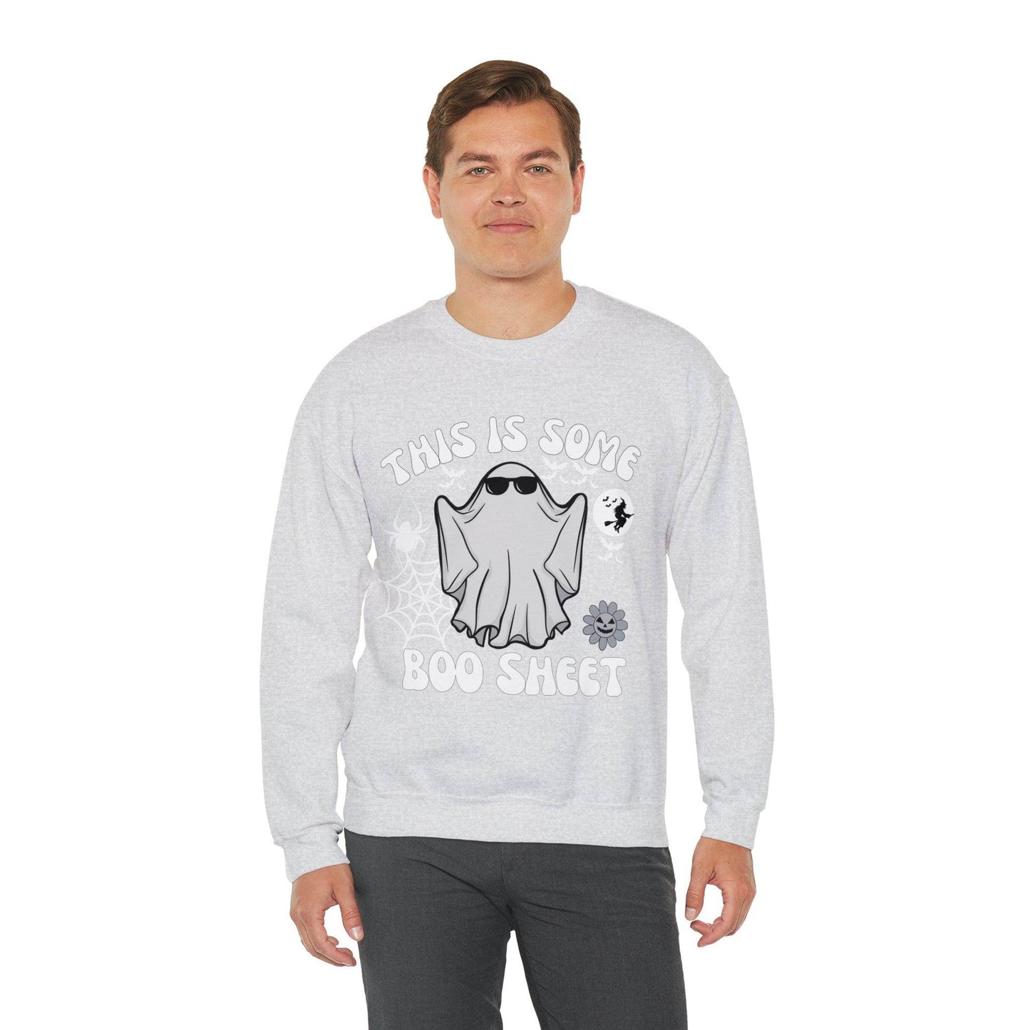 This Is Some Boo Sheet Ghost Sweatshirt Cute Ghost Sweatshirt Boo Ghost Sweatshirt Gift Shirt Funny Halloween Shirt Spooky Season Shirt - Giftsmojo