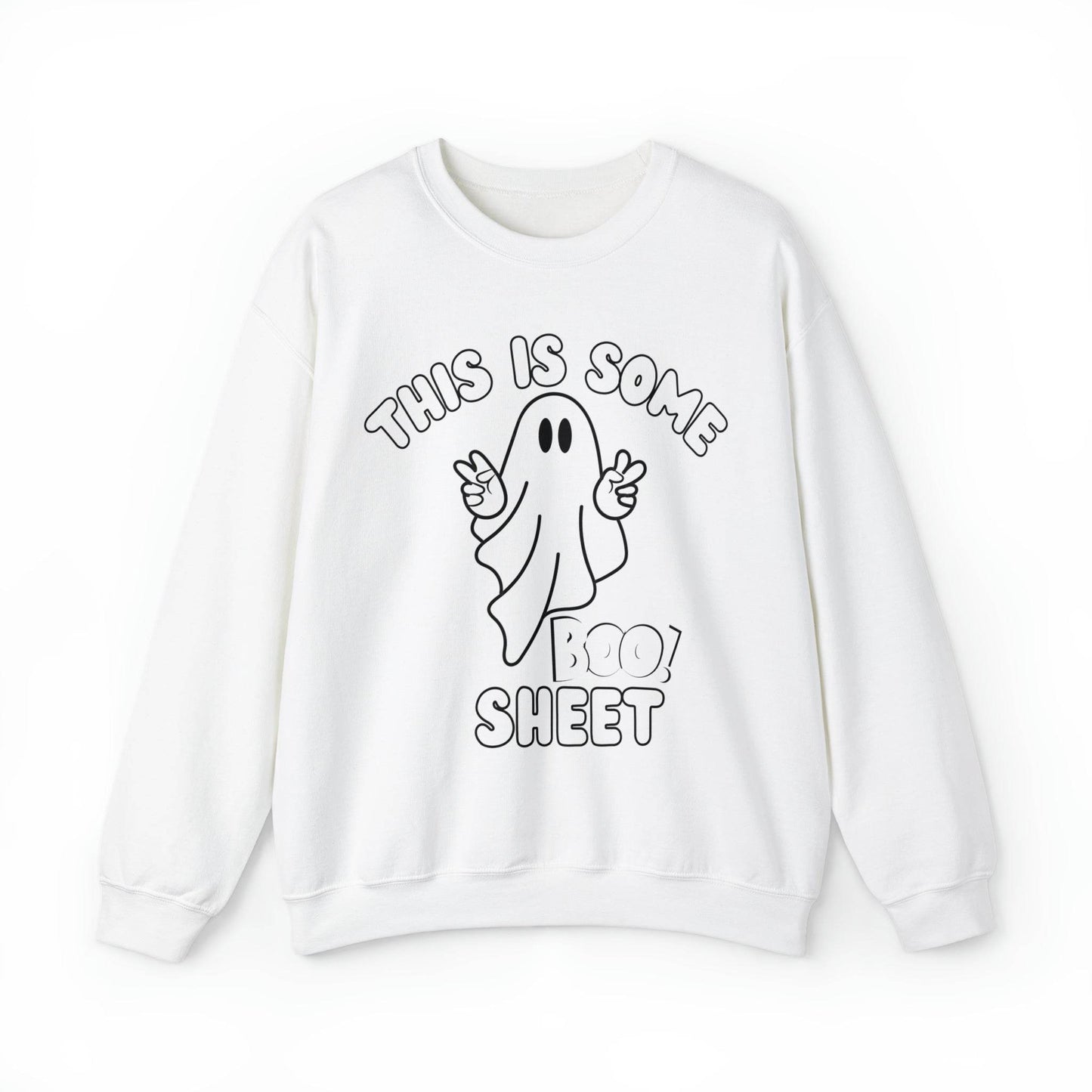 This Is Some Boo Sheet Ghost Sweatshirt Cute Ghost Sweatshirt Boo Ghost Sweatshirt Gift Shirt Funny Halloween Shirt Spooky Season Shirt - Giftsmojo