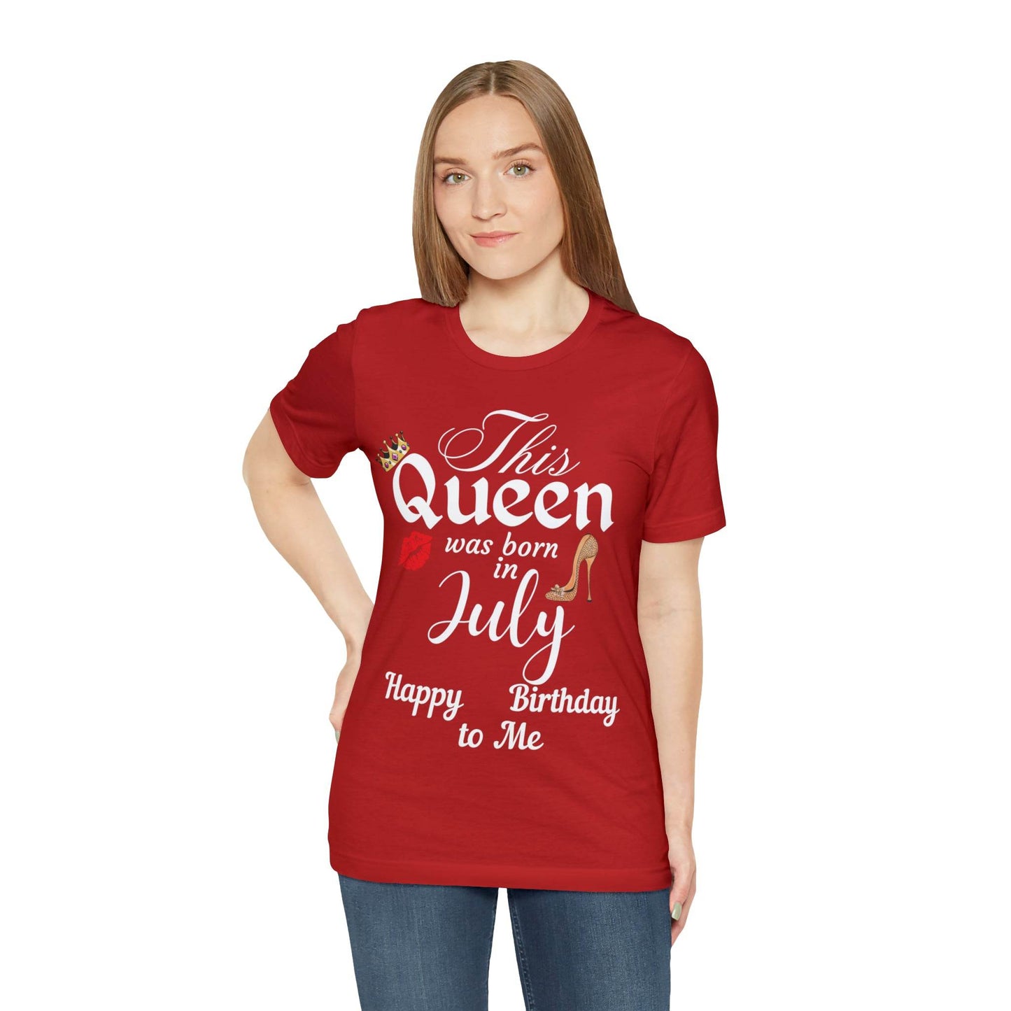 Birthday Queen Shirt, Gift for Birthday, This Queen was born in July Shirt, Funny Queen Shirt, Funny Birthday Shirt, Birthday Gift - Giftsmojo