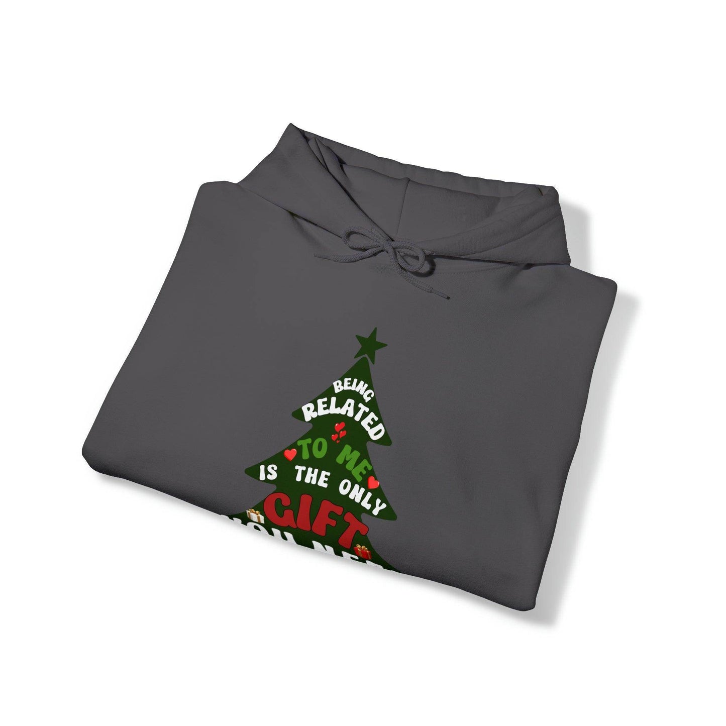 Funny Christmas Hooded Sweatshirt Being Related To Me Hooded Sweatshirt - Giftsmojo