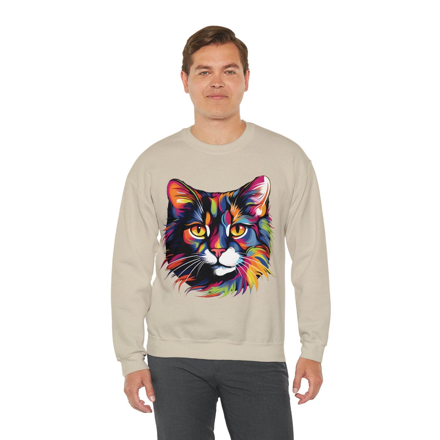 Retro Cat Lover Sweater Animal Lover Gift Cute Cat Mom Gift Cat Lover Gift Vintage Cat Mom Sweatshirt Cat Sweatshirt Cat Crewneck Sweatshirt - Giftsmojo