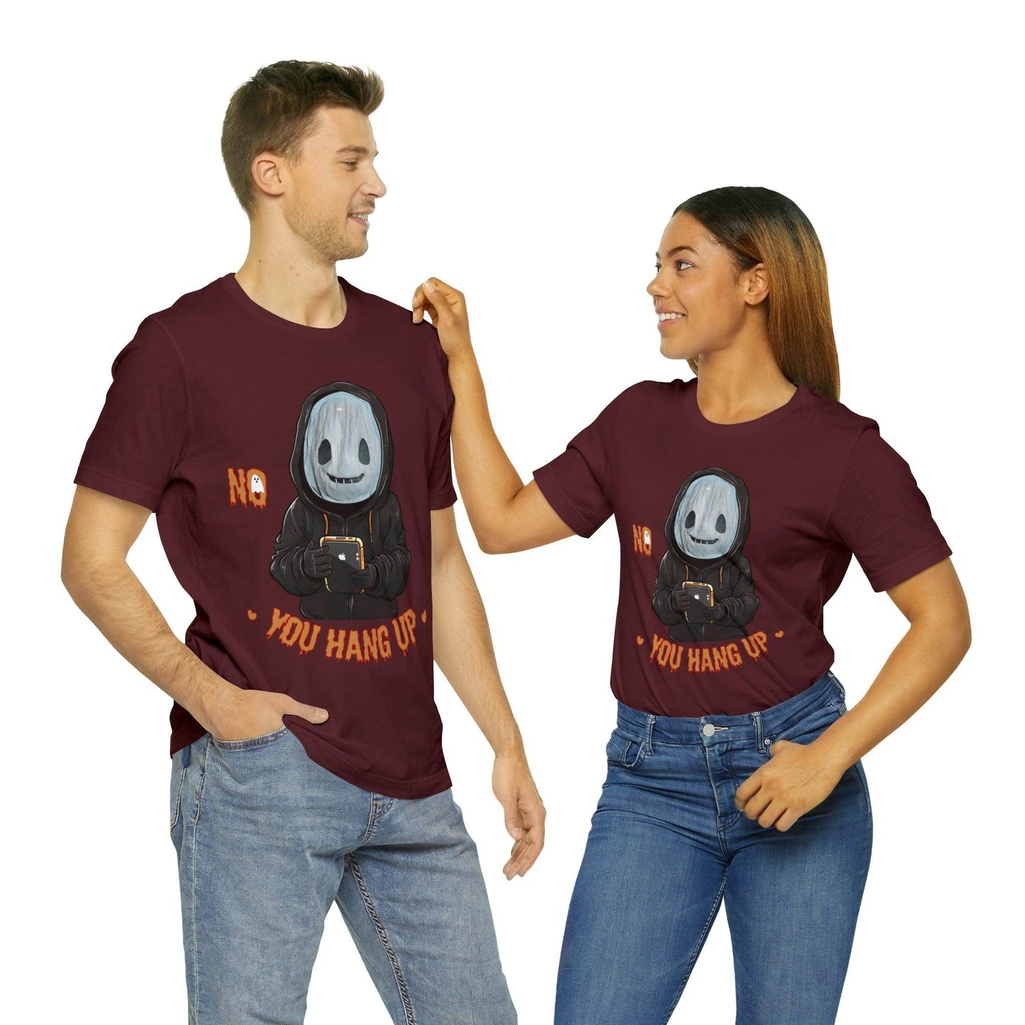 Halloween Shirt No You Hang Up Scary Halloween Costume Fall shirt Spooky Vibes Shirt - Giftsmojo