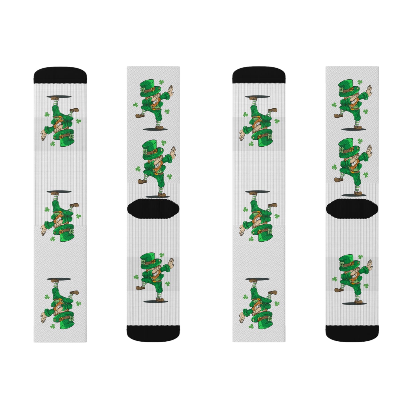 St. Patrick's Day Socks Sublimation Socks Saint Paddy Sock