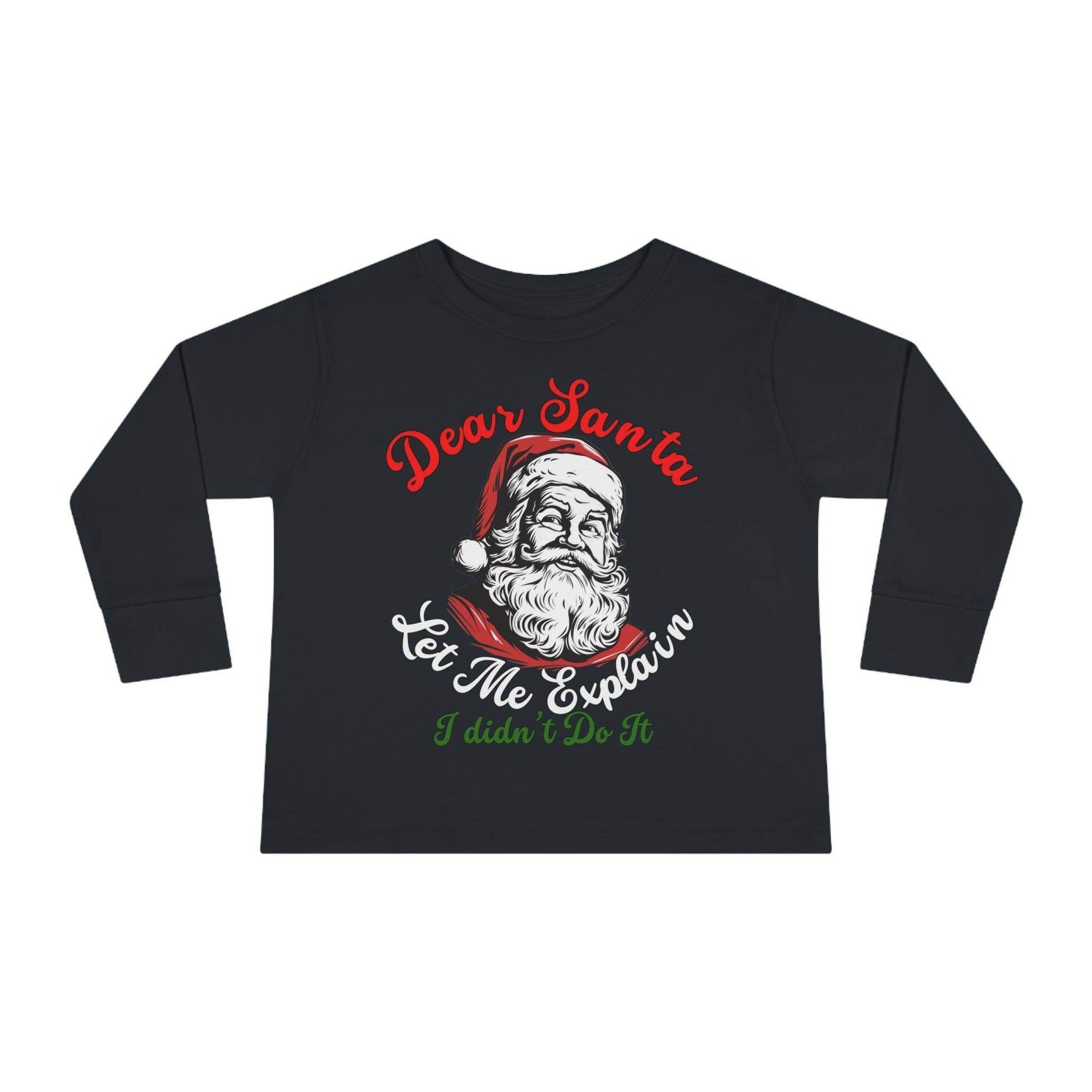 Christmas Shirt for Kids Christmas Outfit for Kids Dear Santa Let Me Explain I Didn't Do It Shirt - Giftsmojo