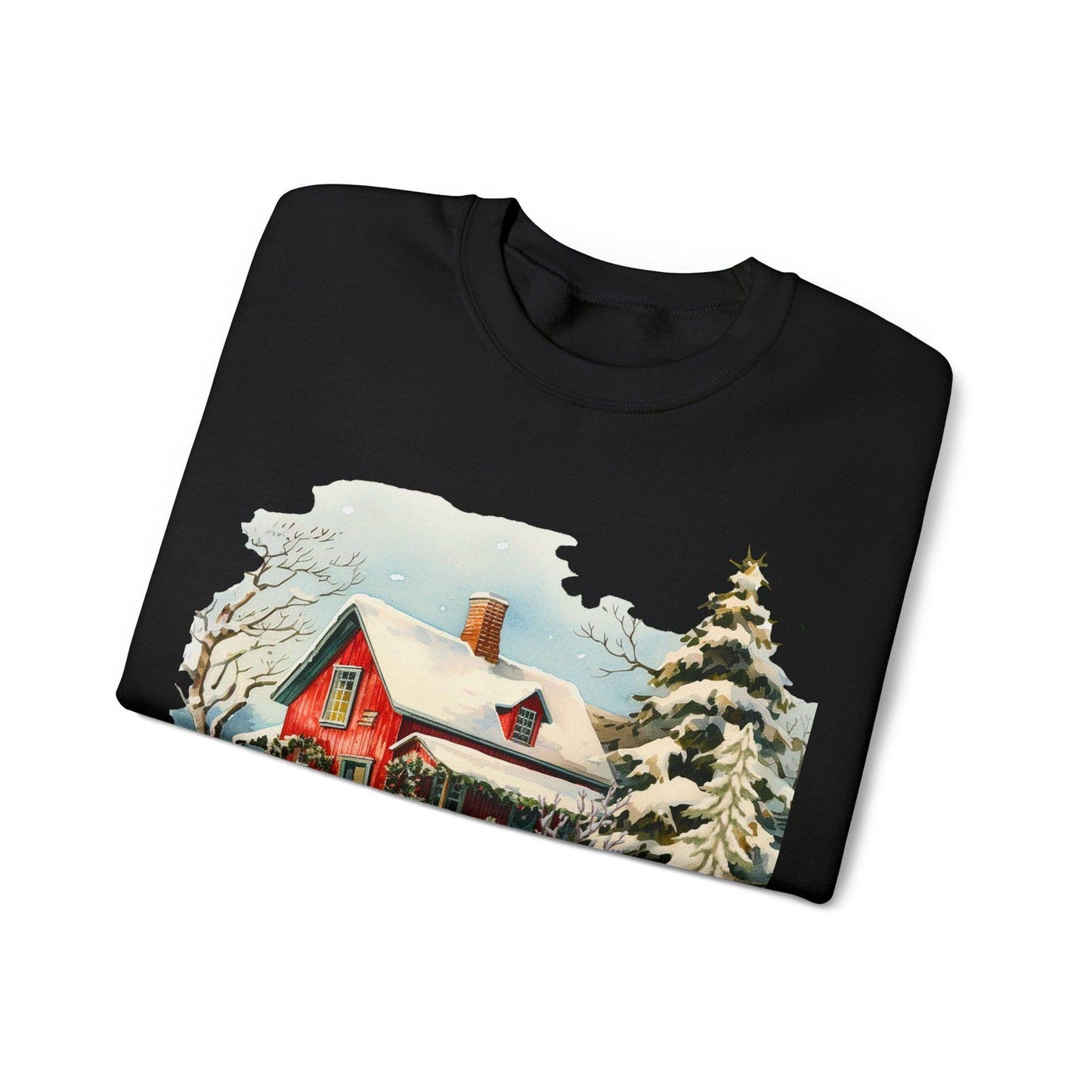 Small Town Christmas Sweatshirt Christmas on The Farm Sweatshirt Mooey Christmas Farm Sweatshirt Christmas Sweater Trendy Christmas Shirt Farmers - Giftsmojo