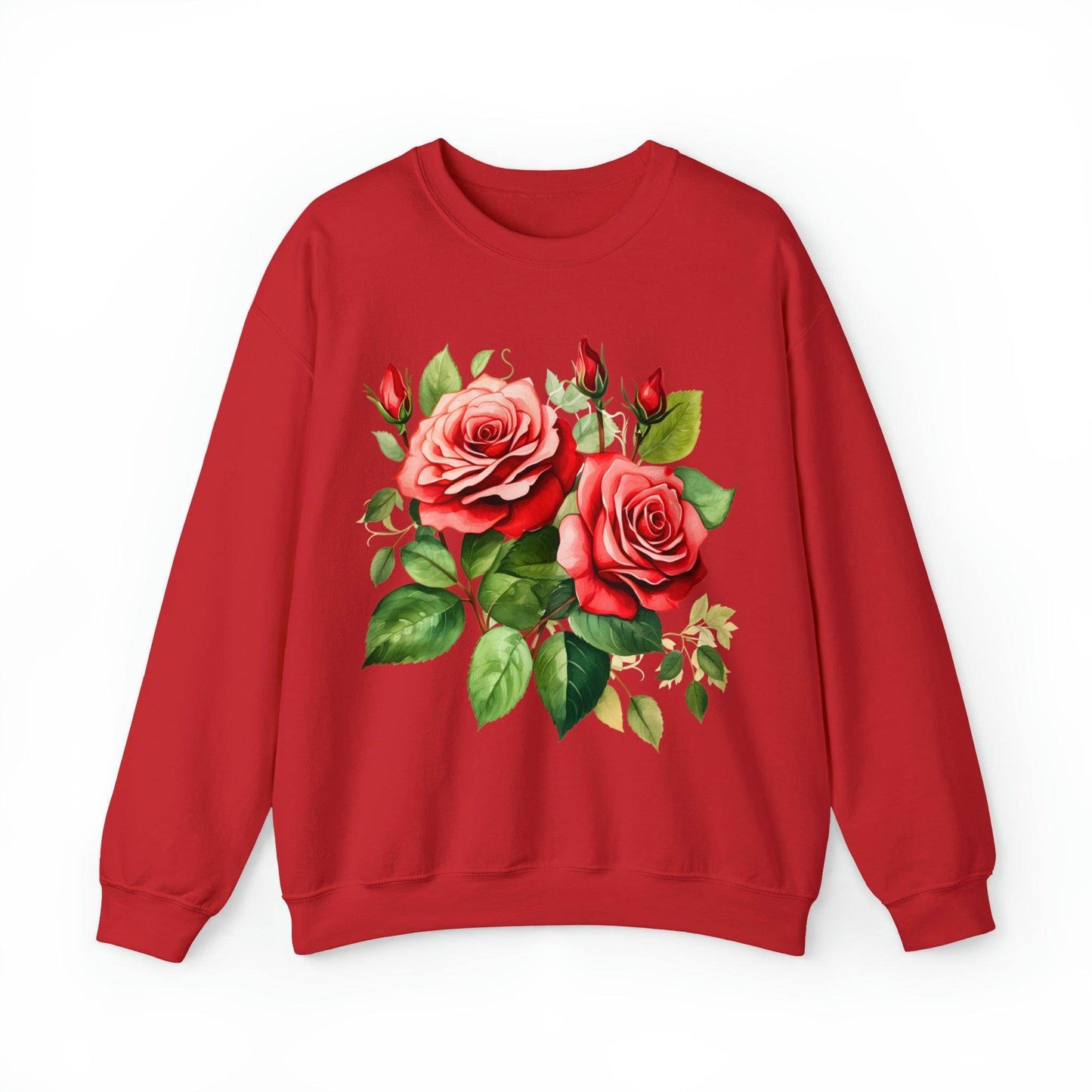 Christmas Flower Shirt Christmas Flower Sweatshirt Christmas Floral Sweatshirt Christmas Sweater Christmas Trendy Christmas Sweatshirt - Giftsmojo