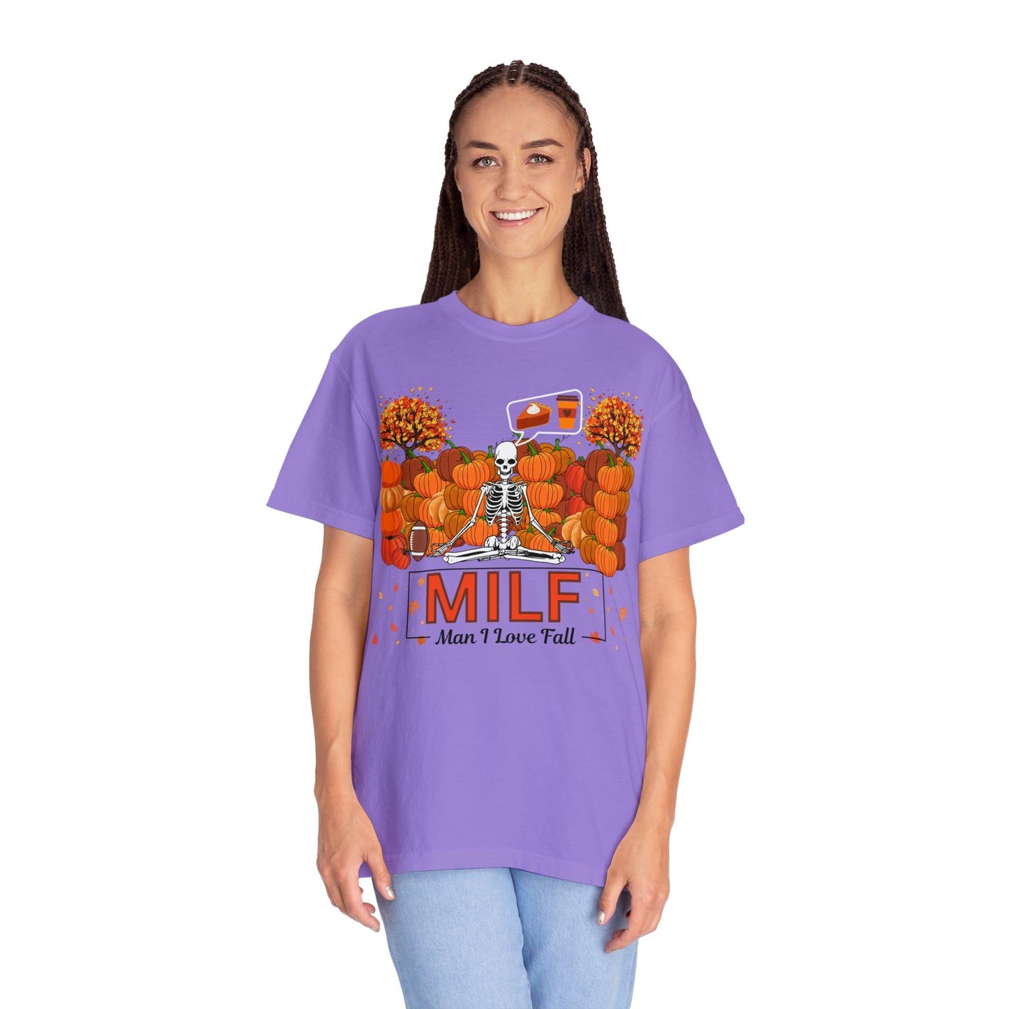 MILF Man I love Fall Gift for Fall Funny Fall Shirts Gift Pumpkin Comfort Colors Shirt