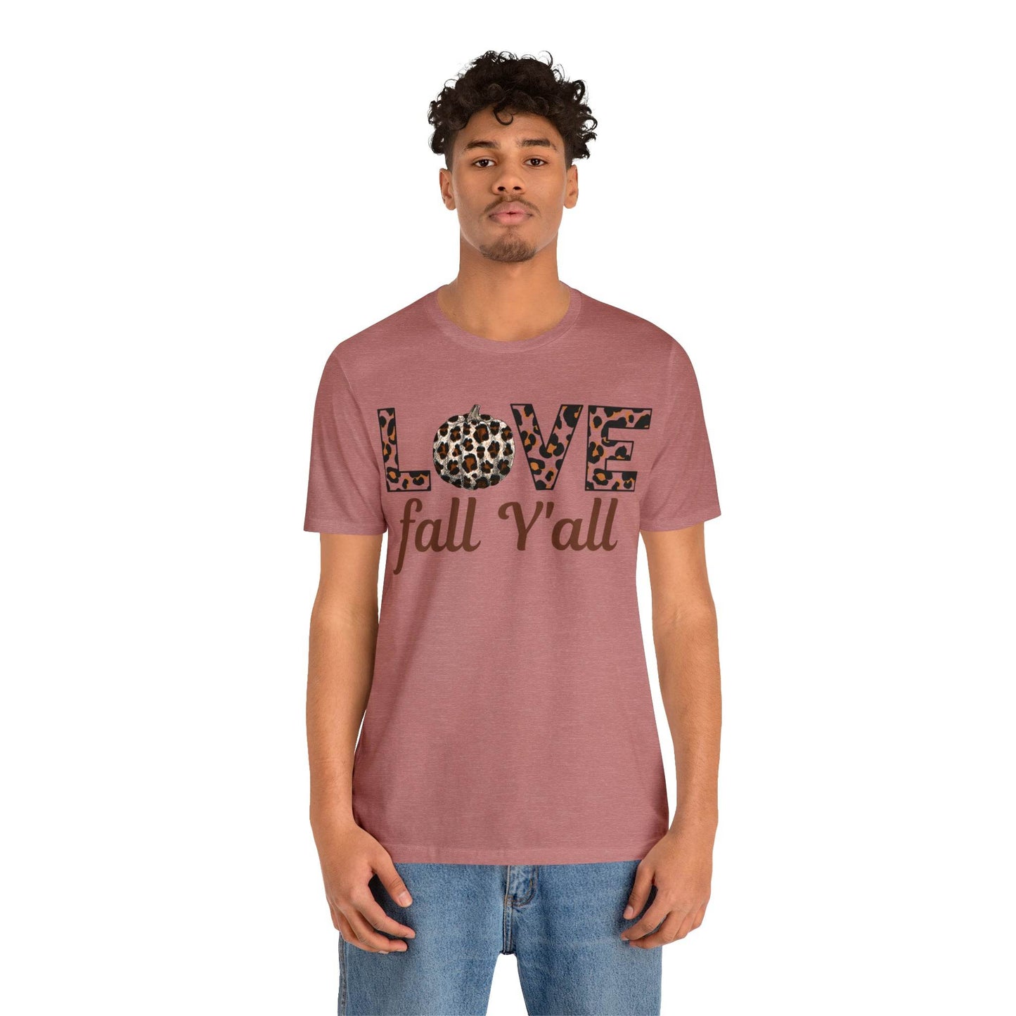 Leopard Print Love Fall Y'all Love Fall shirt Fall lover gift - Giftsmojo