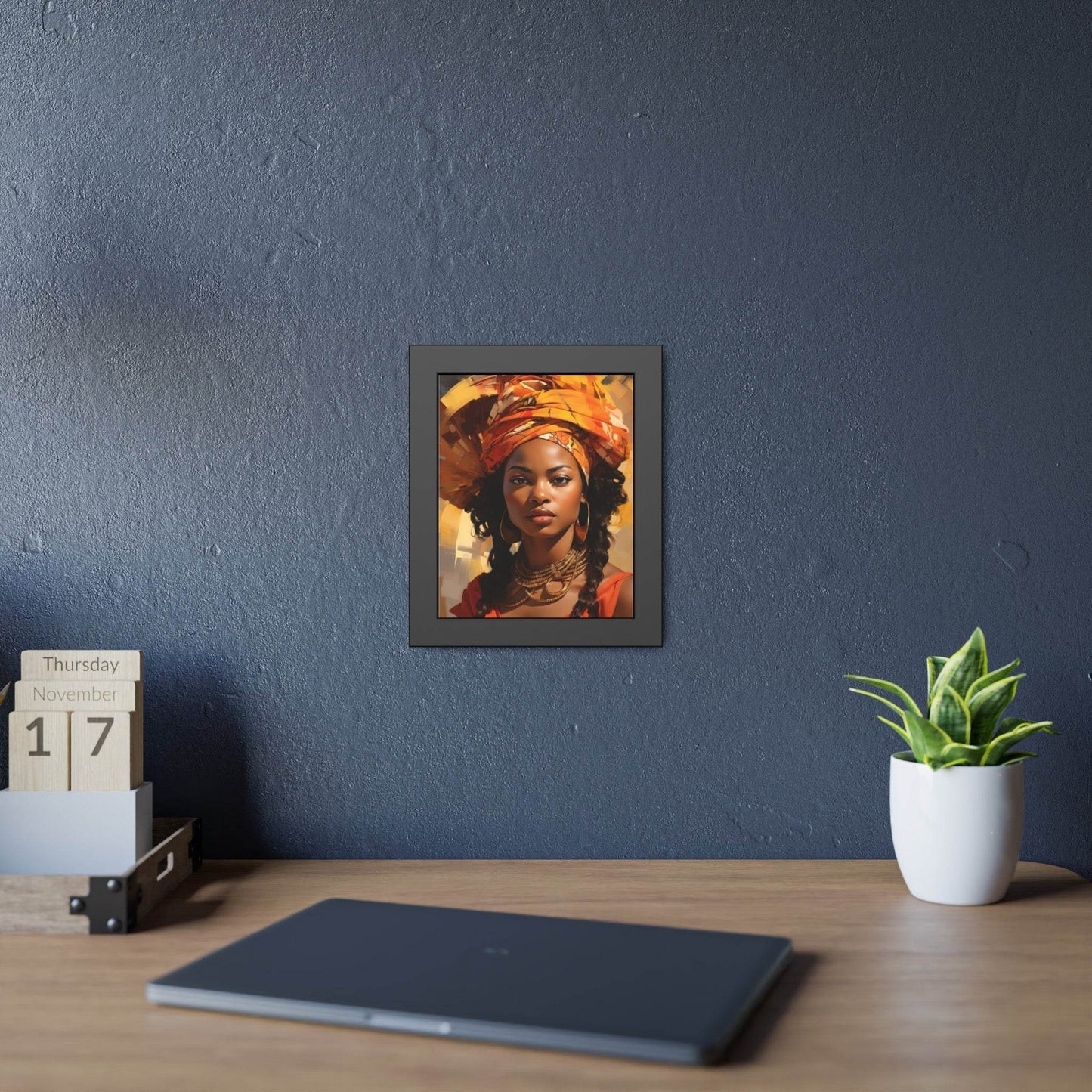 African Woman Framed Paper Posters - Giftsmojo