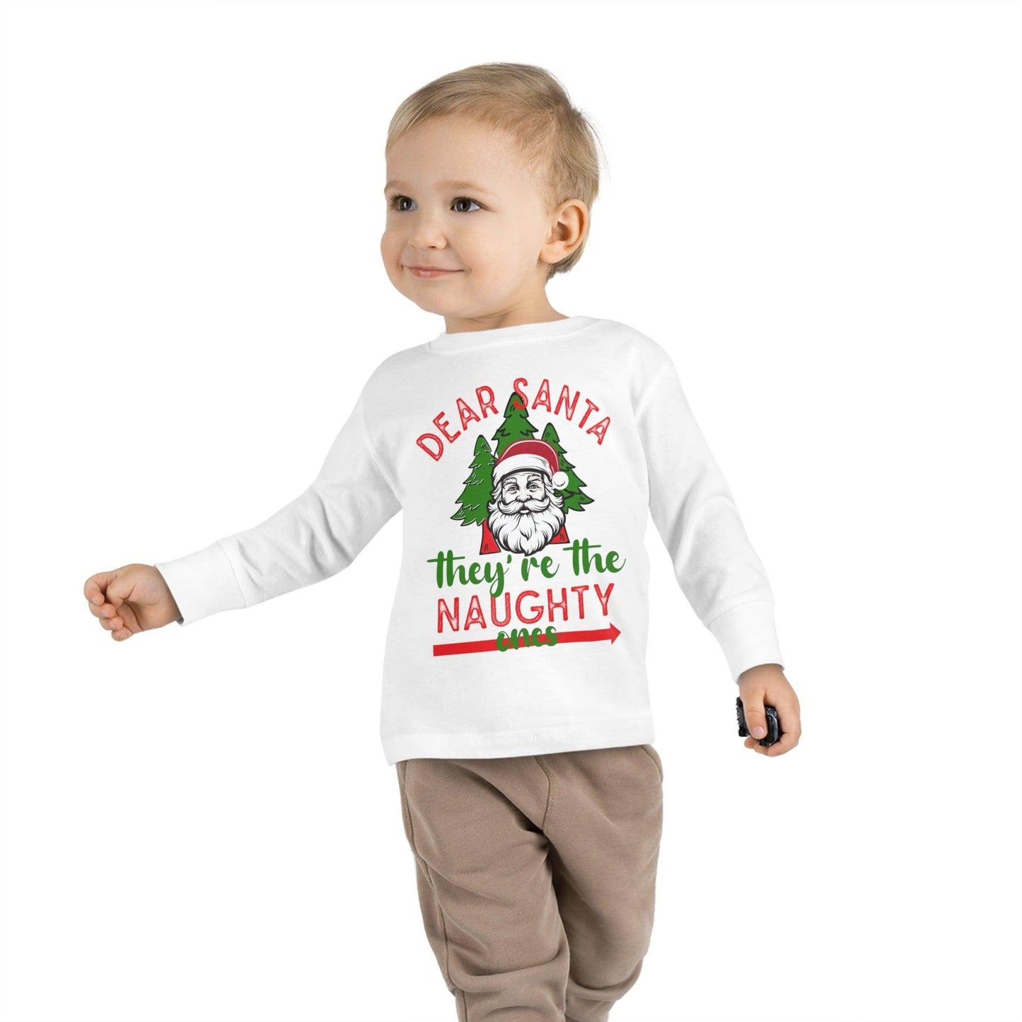 Kids Dear Santa They're The Naughty Ones Shirt For Christmas Shirt for Kids Christmas Outfit for Kids Santa Shirt - Giftsmojo