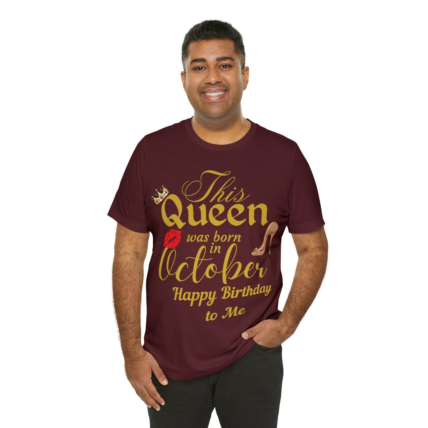 Birthday Queen Shirt, Gift for Birthday, This Queen was born in October Shirt, Funny Queen Shirt, Funny Birthday Shirt, Birthday Gift - Giftsmojo