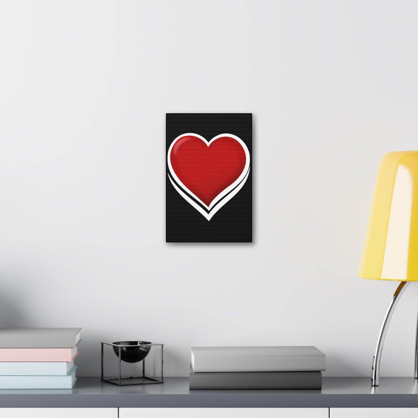 Heart Canvas, gift for mom, gift for her, gift for girlfriend, home decor gift, valentine gift, - Giftsmojo