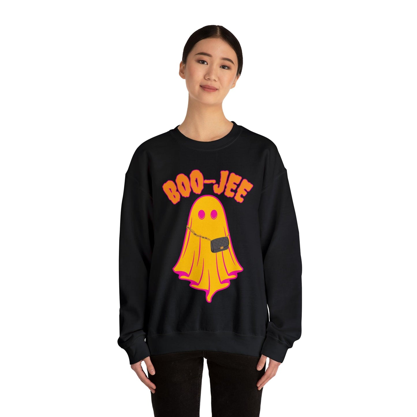 Boo-Jee Sweatshirt, Boo Halloween Sweatshirt, Spooky Ghost Sweatshirt, Boo Jee Shirt, Halloween Ghost Sweatshirt, Halloween Boo Shirt - Giftsmojo
