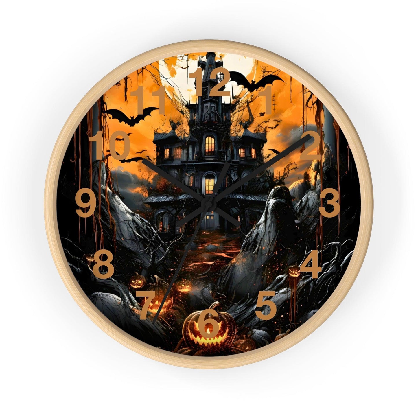 Halloween Ghost Wall Clock Halloween Wall Clocks Halloween Clock Fall Clock Halloween Decor Home decor