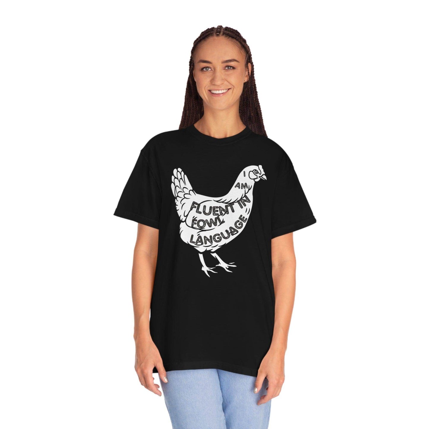 Chicken Shirt Chicken Tee Chicken Owner Gift -Fluent in Fowl Language Gift For Chicken Lover gift - Giftsmojo