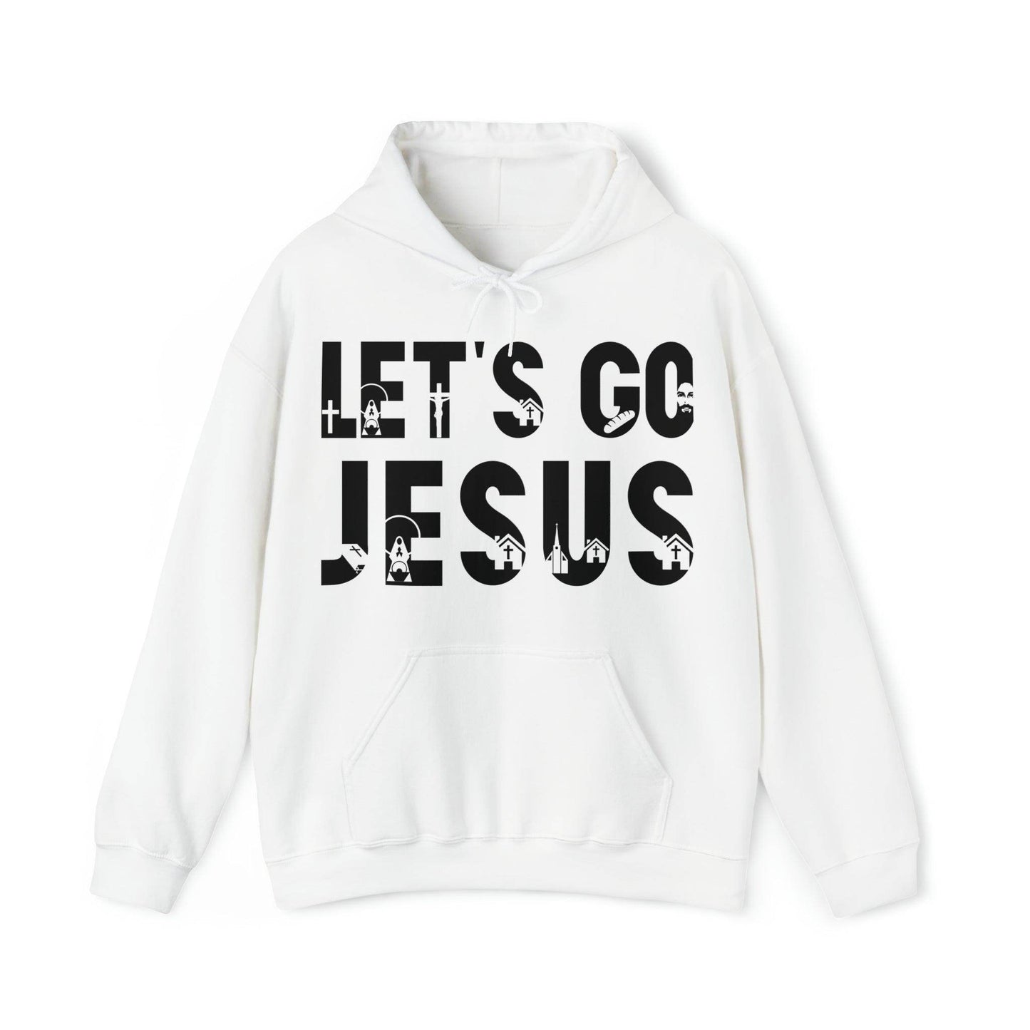 Let's Go Jesus Hooded Sweatshirt Funny Christian Shirt Christian Gift Trendy Christian Sweatshirt Religious Sweatshirt Jesus Hoodie Faith Shirt - Giftsmojo