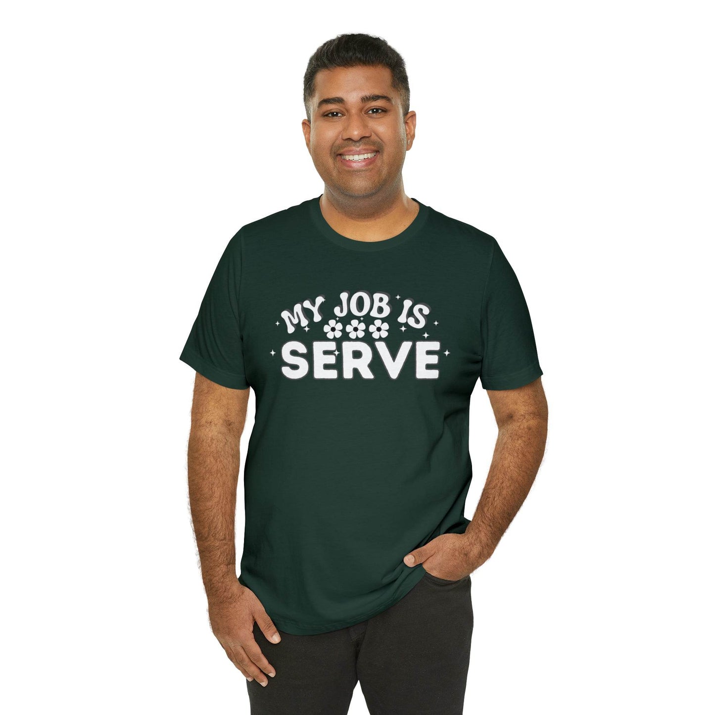 My Job is Serve Shirt Military Shirt Customer Service Shirt Waiter/Waitress Public Servant, Hotel Concierge, Caterer, Flight Attendant, Bartender Barista - Giftsmojo