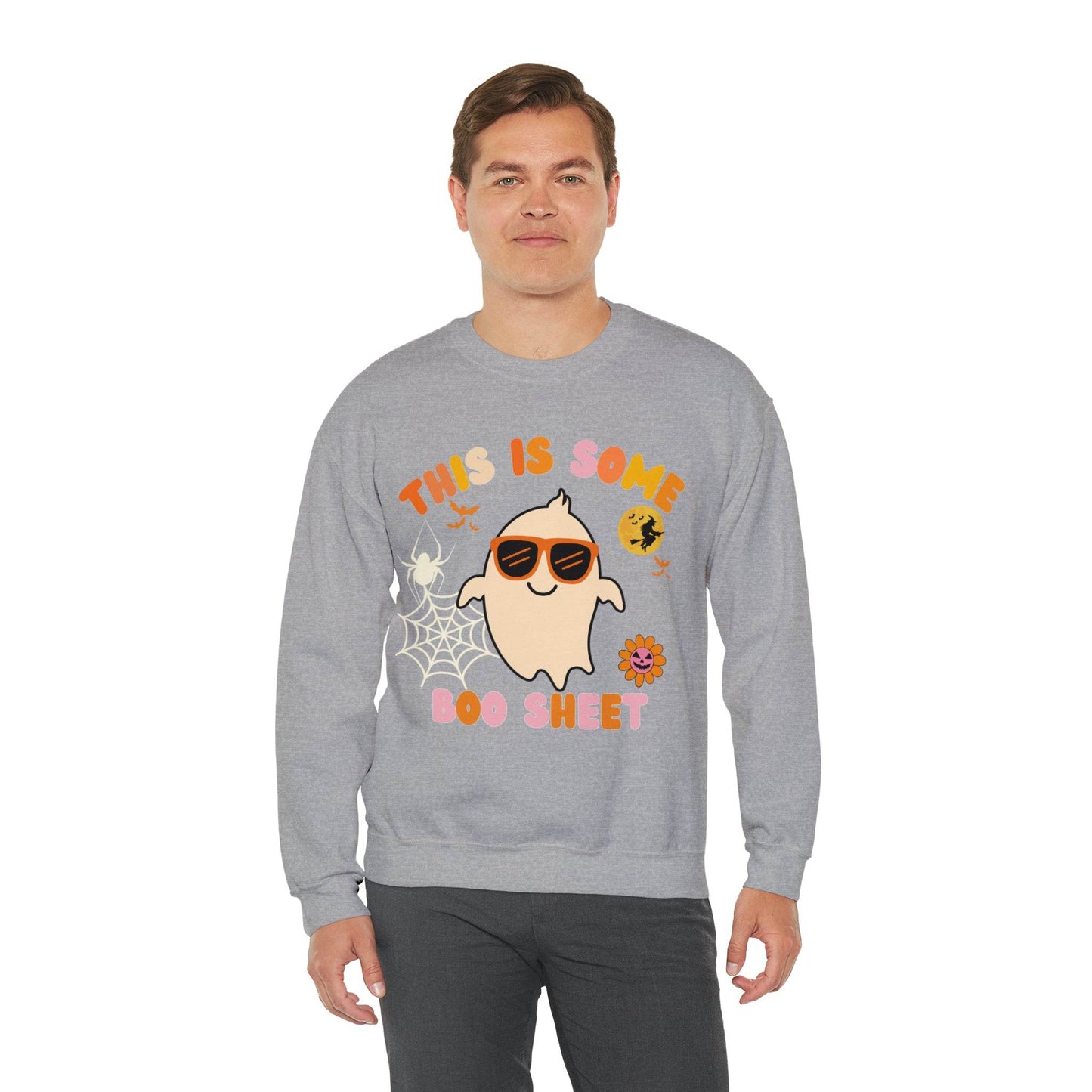 This Is Some Boo Sheet Ghost Sweatshirt Cute Ghost Sweatshirt Boo Ghost Sweatshirt Gift Shirt Funny Halloween Shirt Spooky Season Shirt - Giftsmojo
