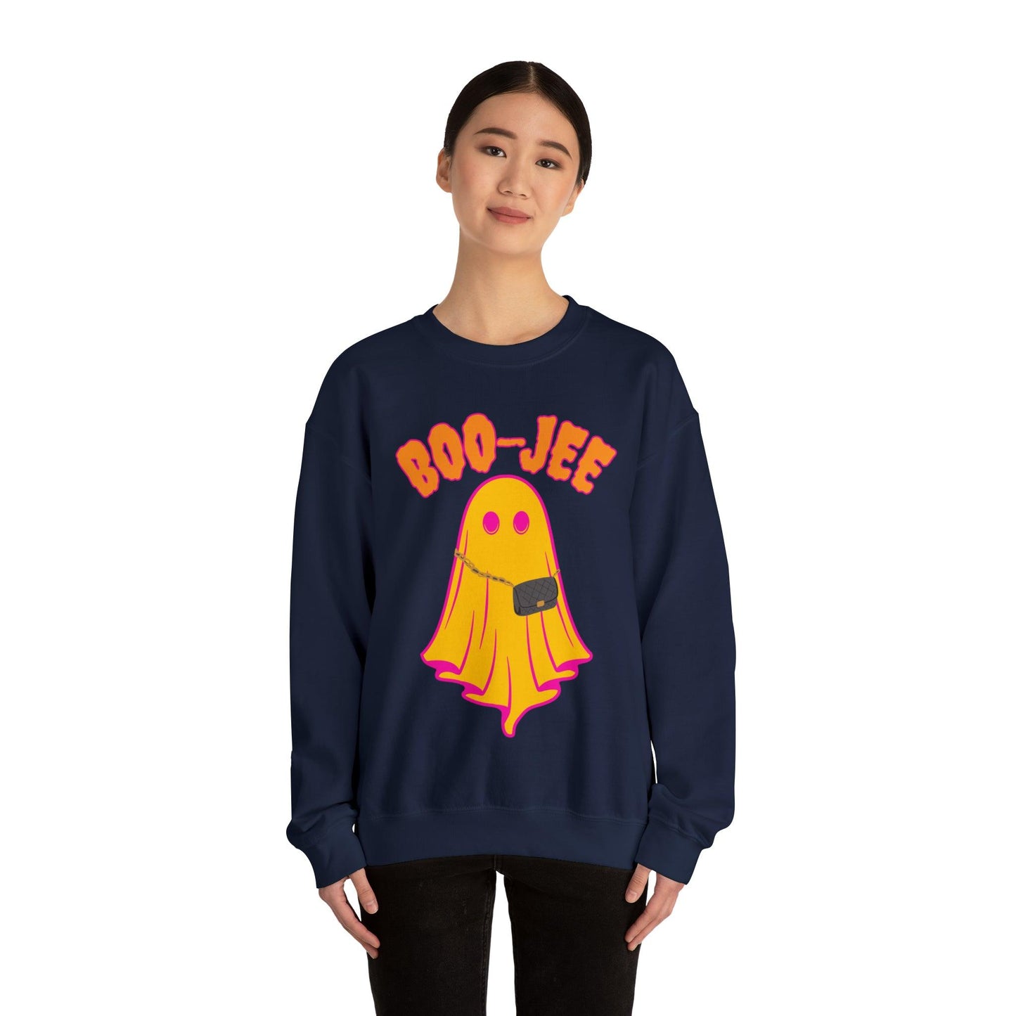 Boo-Jee Sweatshirt, Boo Halloween Sweatshirt, Spooky Ghost Sweatshirt, Boo Jee Shirt, Halloween Ghost Sweatshirt, Halloween Boo Shirt - Giftsmojo