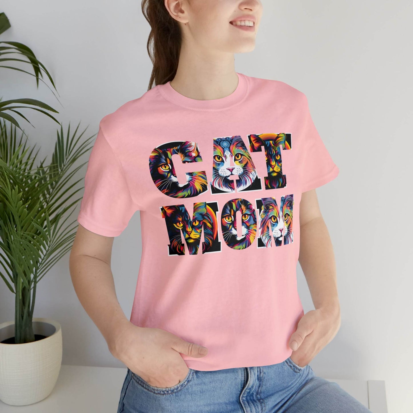 Vintage Cat Shirt Cat Mom Tshirt Animal Lover Gift Cat T Shirt Retro Cat Mom Gift Cat Lover Gift - Cat Lover Shirt Trendy Shirt for Cat Mom - Giftsmojo