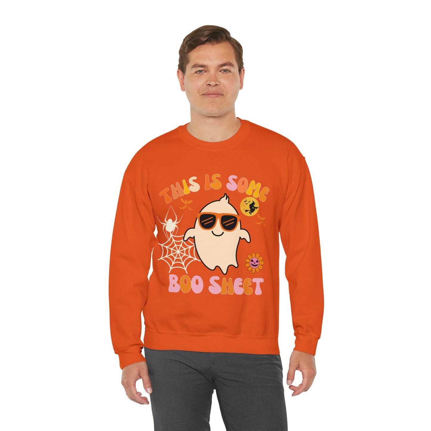 This Is Some Boo Sheet Ghost Sweatshirt Cute Ghost Sweatshirt Boo Ghost Sweatshirt Gift Shirt Funny Halloween Shirt Spooky Season Shirt - Giftsmojo
