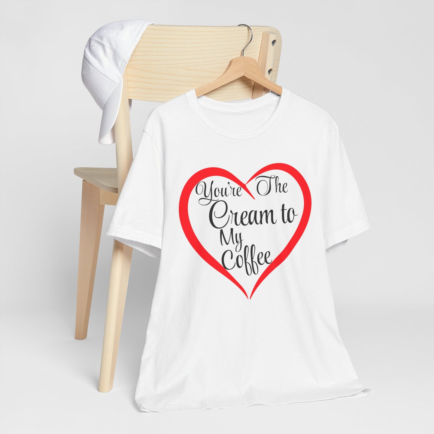 Funny Couple Tee - Unisex Jersey Short Sleeve Tee - Cream to my Coffee