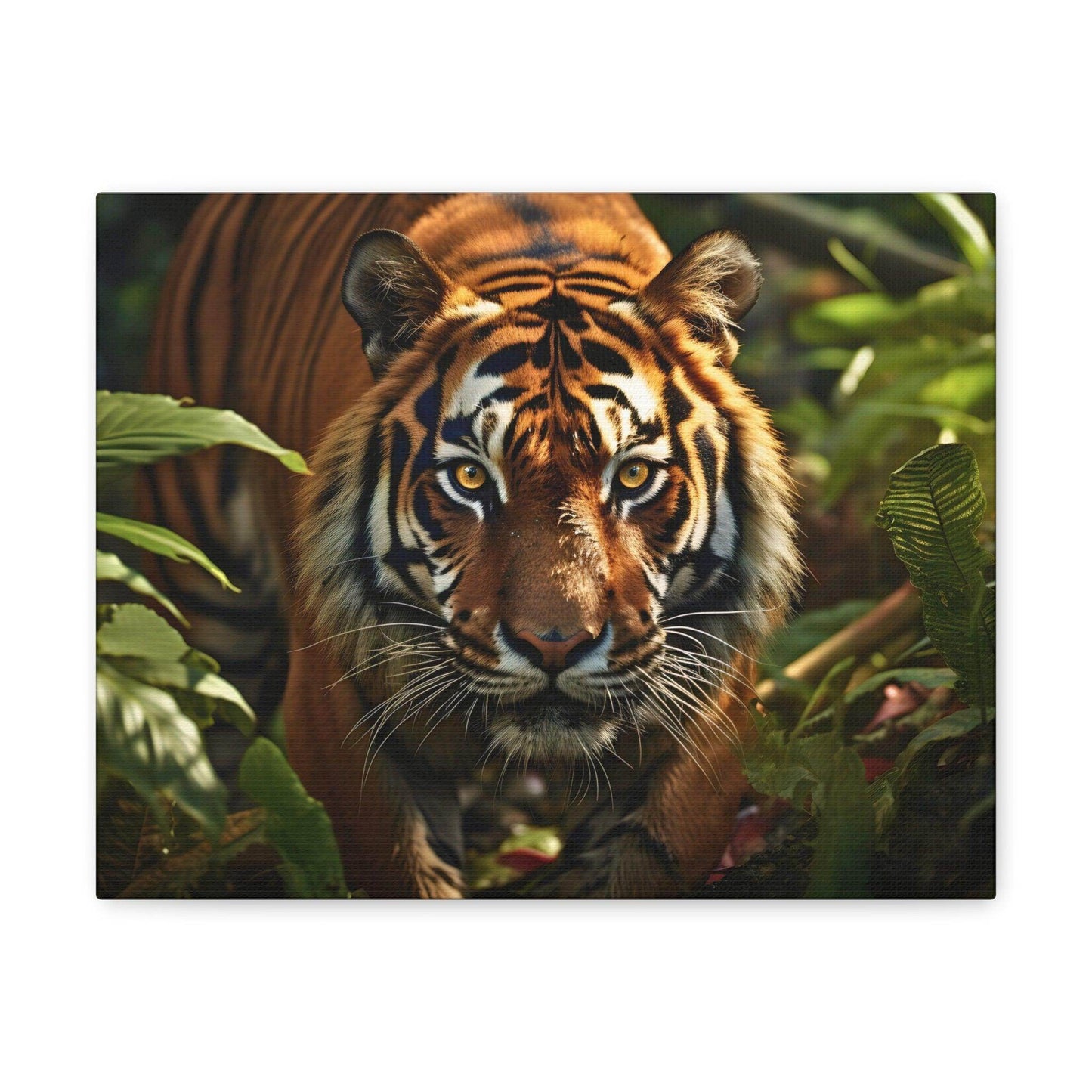 Tiger In Nature Art Canvas Gallery Wraps Tiger Print Large Canvas Art Animal Wall Art minimalist Wall Art Lover Gift - Giftsmojo