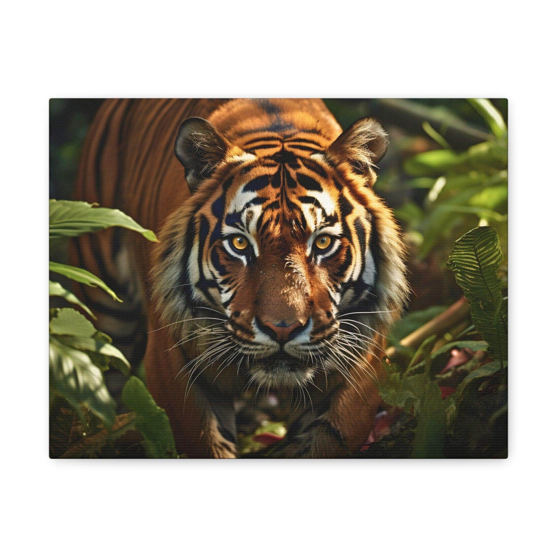 Tiger In Nature Art Canvas Gallery Wraps Tiger Print Large Canvas Art Animal Wall Art minimalist Wall Art Lover Gift - Giftsmojo