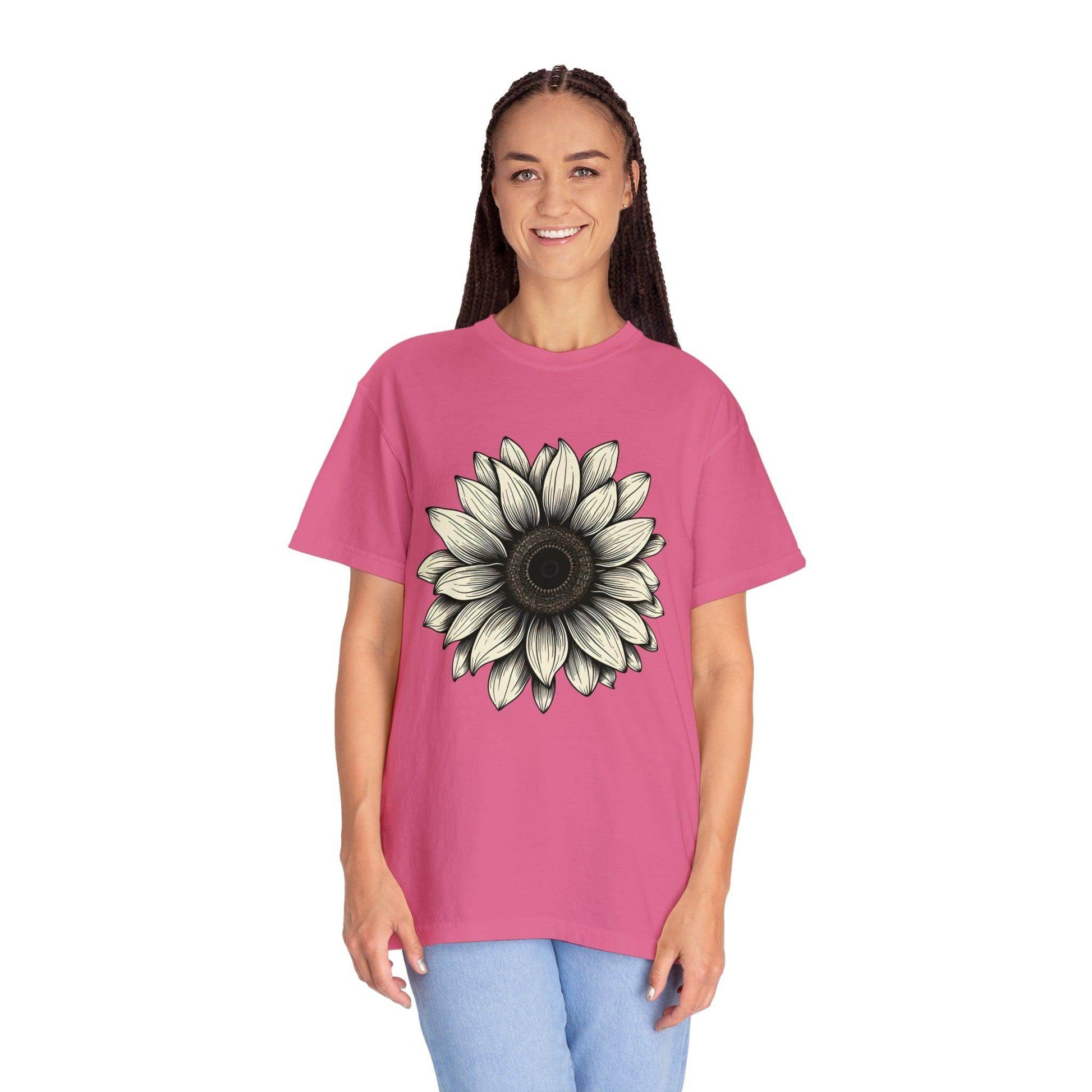 Sunflower Shirt Flower Shirt Aesthetic, Floral Graphic Tee Floral Shirt Flower T-shirt, Wild Flower Shirt Gift For Her Wildflower T-shirt - Giftsmojo