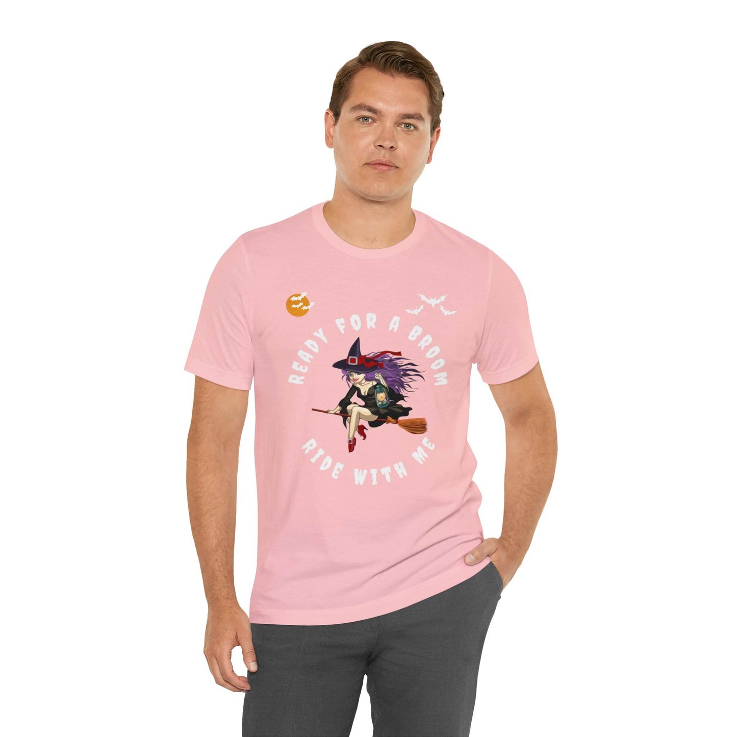 Ready for a Broom Ride with Me Halloween shirt, Witch shirt, Halloween tshirt, Halloween outfit, Work Halloween Costume - Giftsmojo