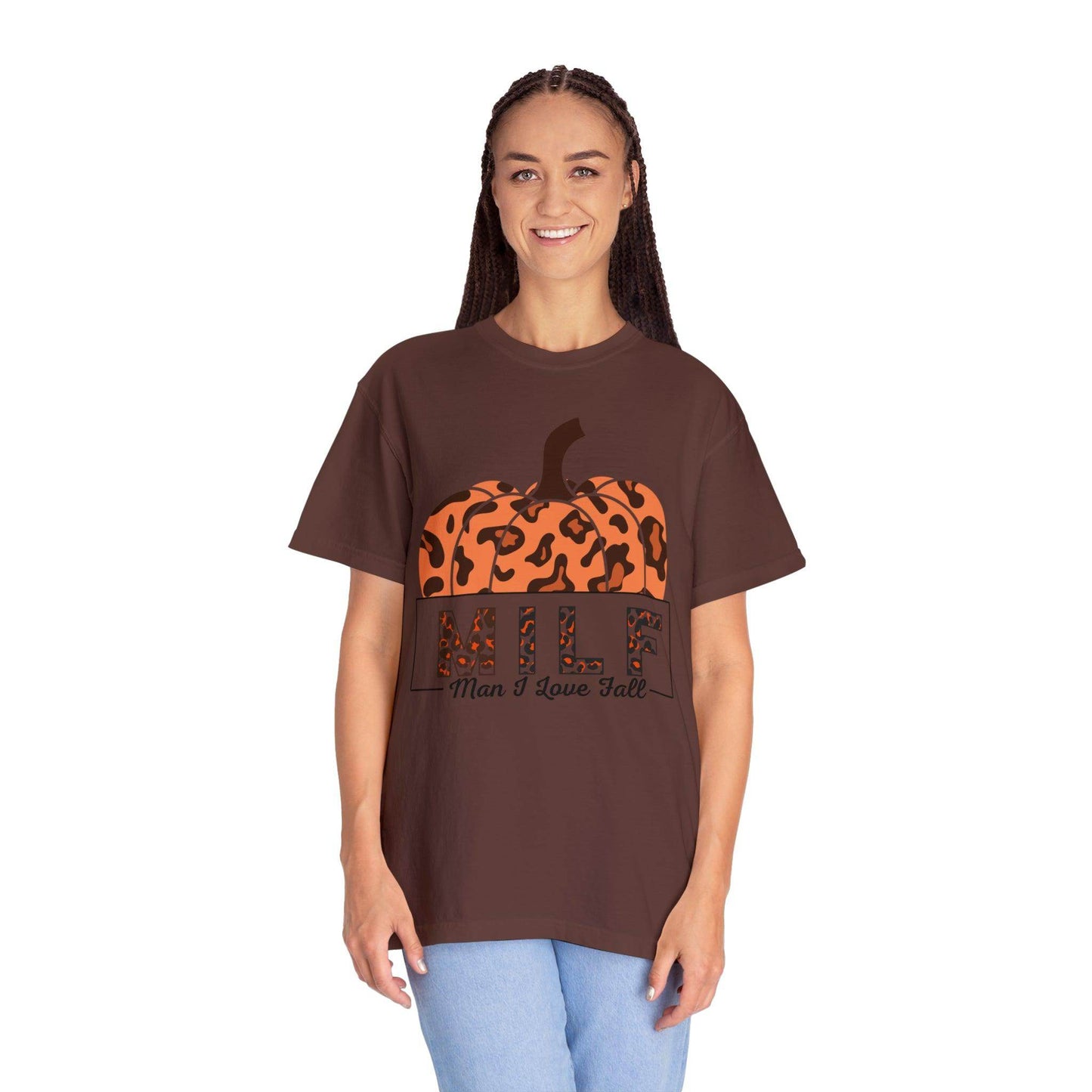 Man I love Fall Gift for Fall Funny fall shirts gift Pumpkin comfort colors - Giftsmojo