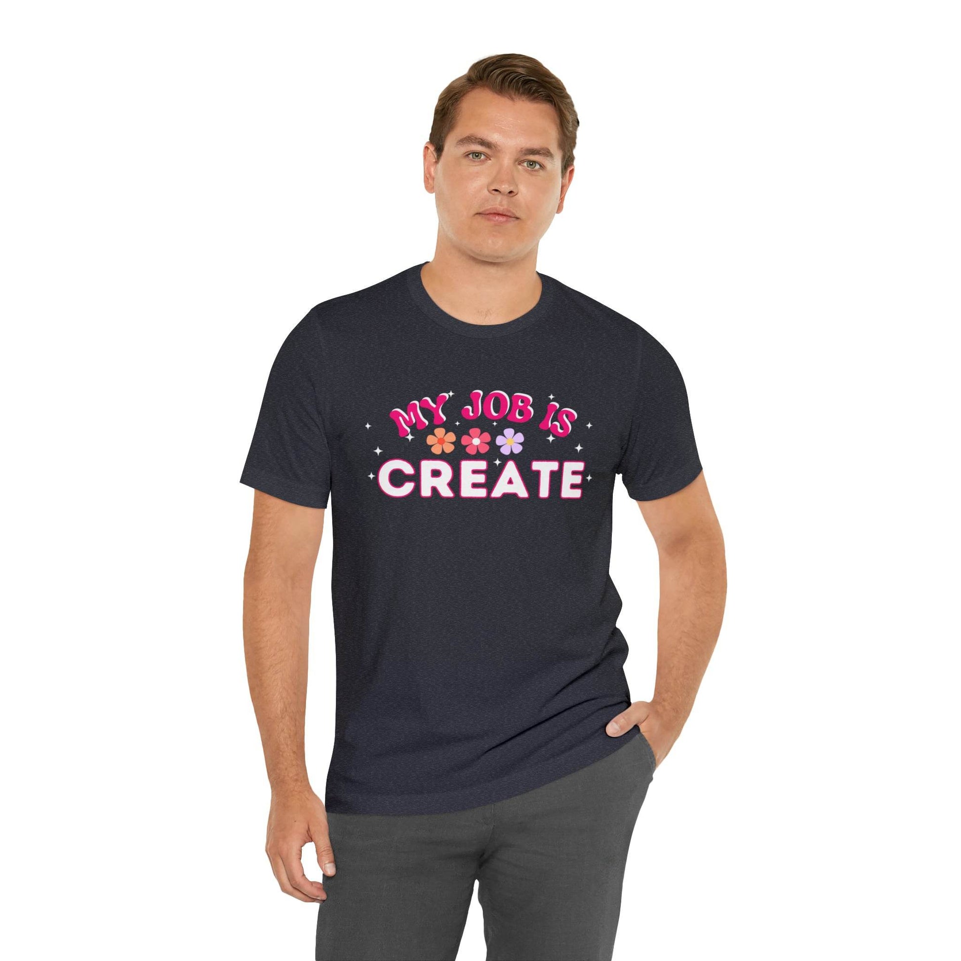 My Job is Create Shirt Artist Shirt, Content Creator Shirt Blogger Shirt Vlogger Shirt, Youtuber shirt - Giftsmojo