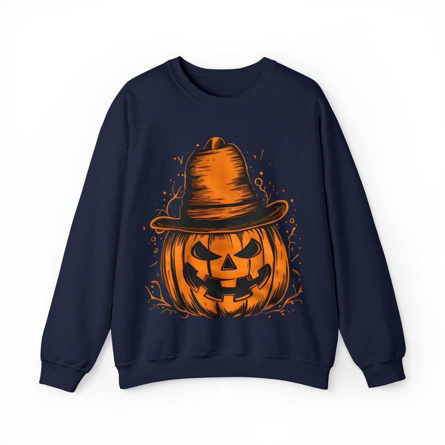 Scary Jack O Lantern Retro Halloween Sweatshirt: A Spooky Classic - Giftsmojo