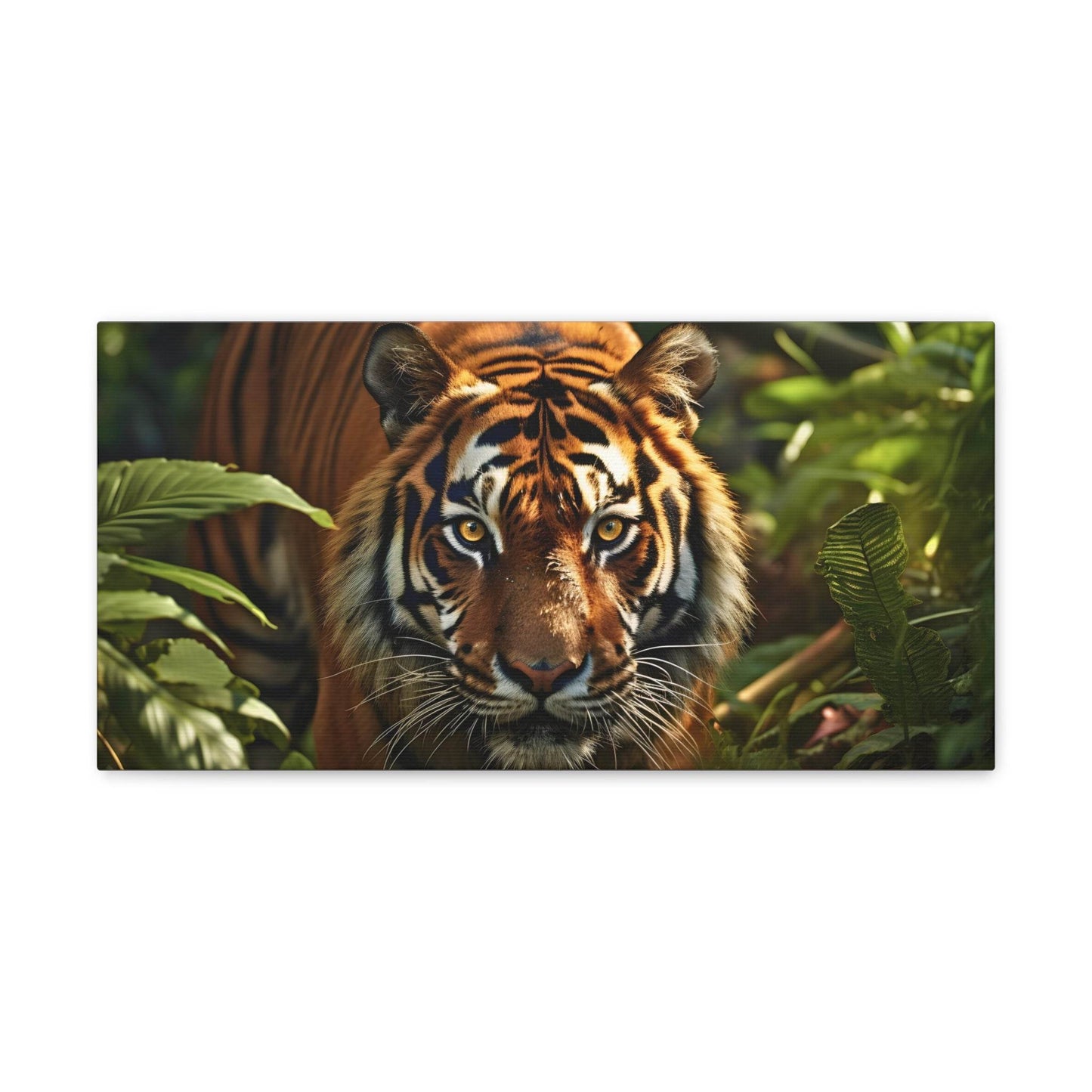 Tiger In Nature Art Canvas Gallery Wraps Tiger Print Large Canvas Art Animal Wall Art minimalist Wall Art Lover Gift - Giftsmojo