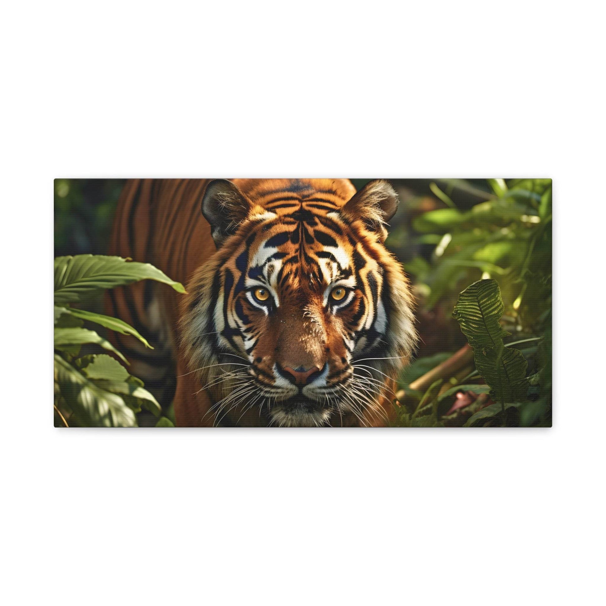 Tiger In Nature Art Canvas Gallery Wraps Tiger Print Large Canvas Art Animal Wall Art minimalist Wall Art Lover Gift - Giftsmojo
