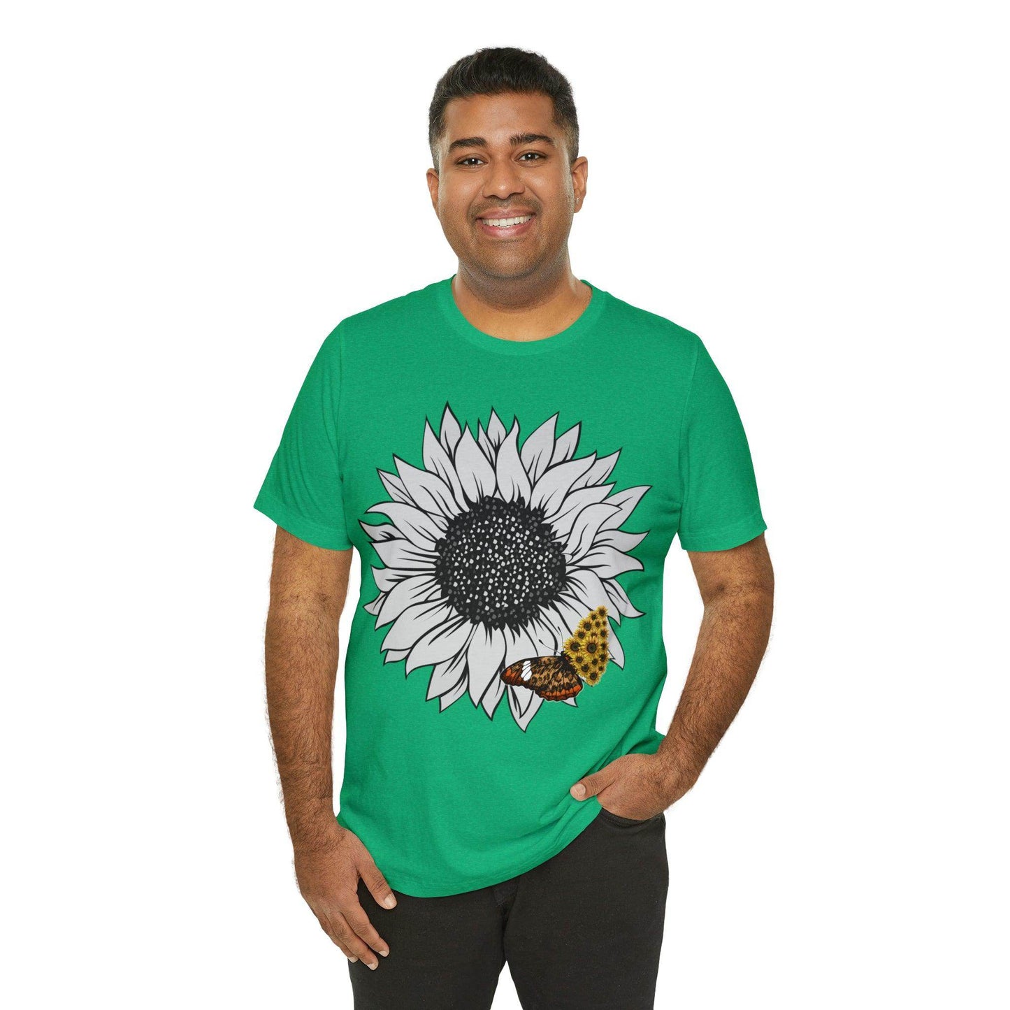 Flower Shirt, Sunflower Shirt, Floral Tee Shirt, Garden Shirt, Womens Fall Summer Shirt Sunshine Tee, Gift for Gardener, Nature love shirt - Giftsmojo