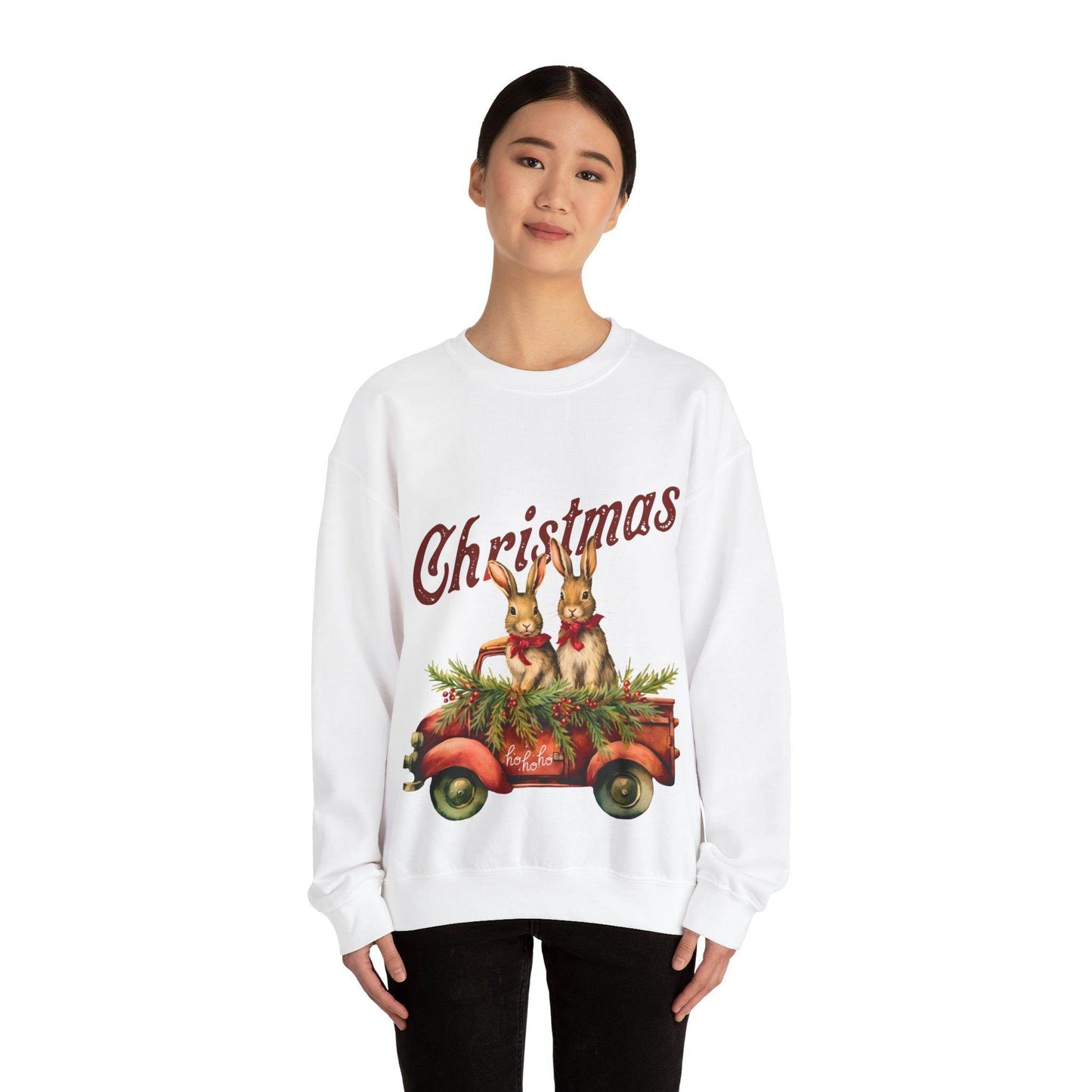Farm Christmas Sweatshirt Christmas On The Farm Sweatshirt Christmas Farm Sweatshirt Christmas Sweater Trendy Christmas Shirt Farmers - Giftsmojo