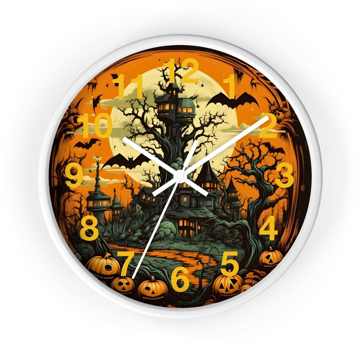 Halloween decor Halloween Ghost Wall Clock Halloween Wall Clocks Halloween Clock Fall Clock Halloween Decor