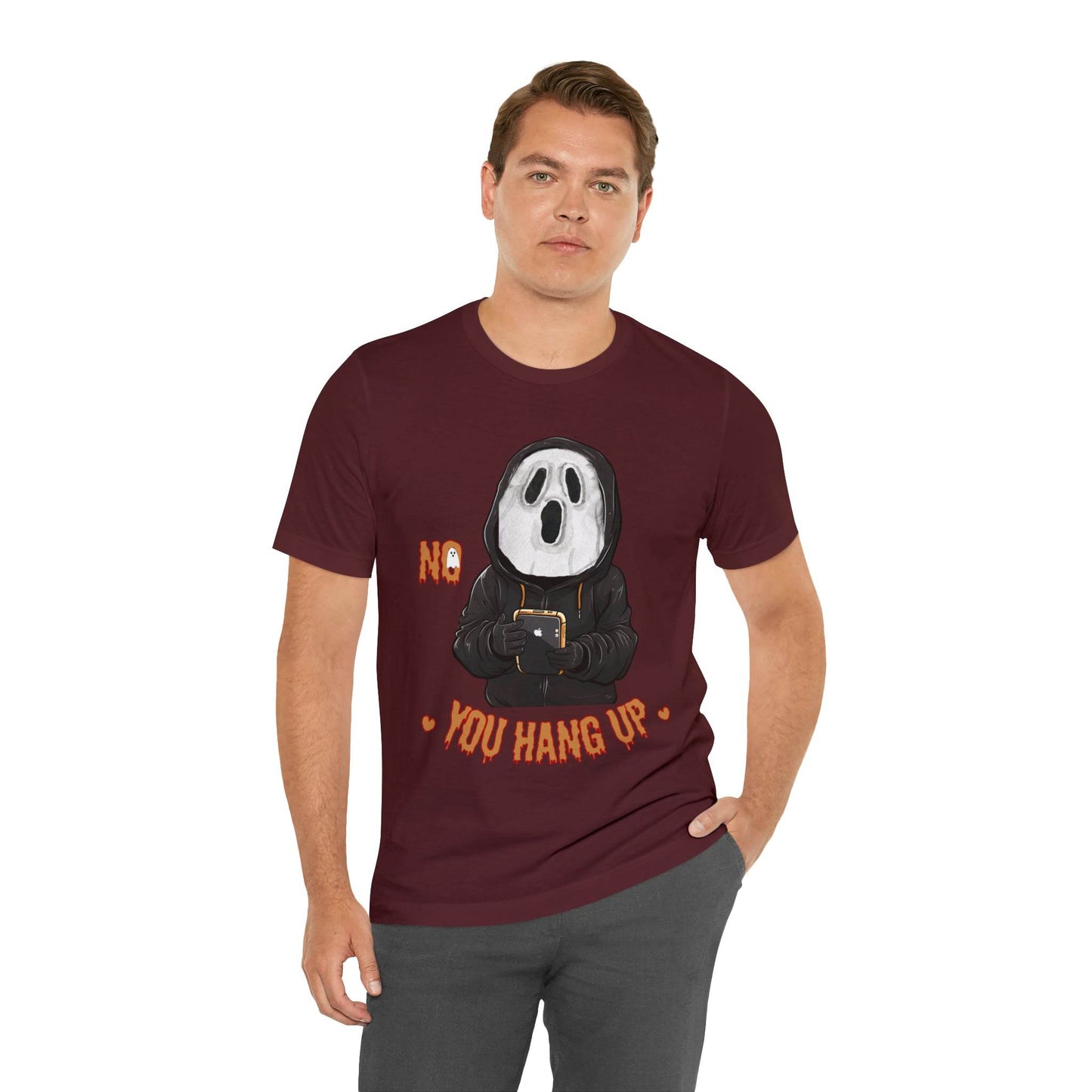 Elevate Your Halloween Style with the Playful 'No You Hang Up' Shirt Spooky shirt - Giftsmojo