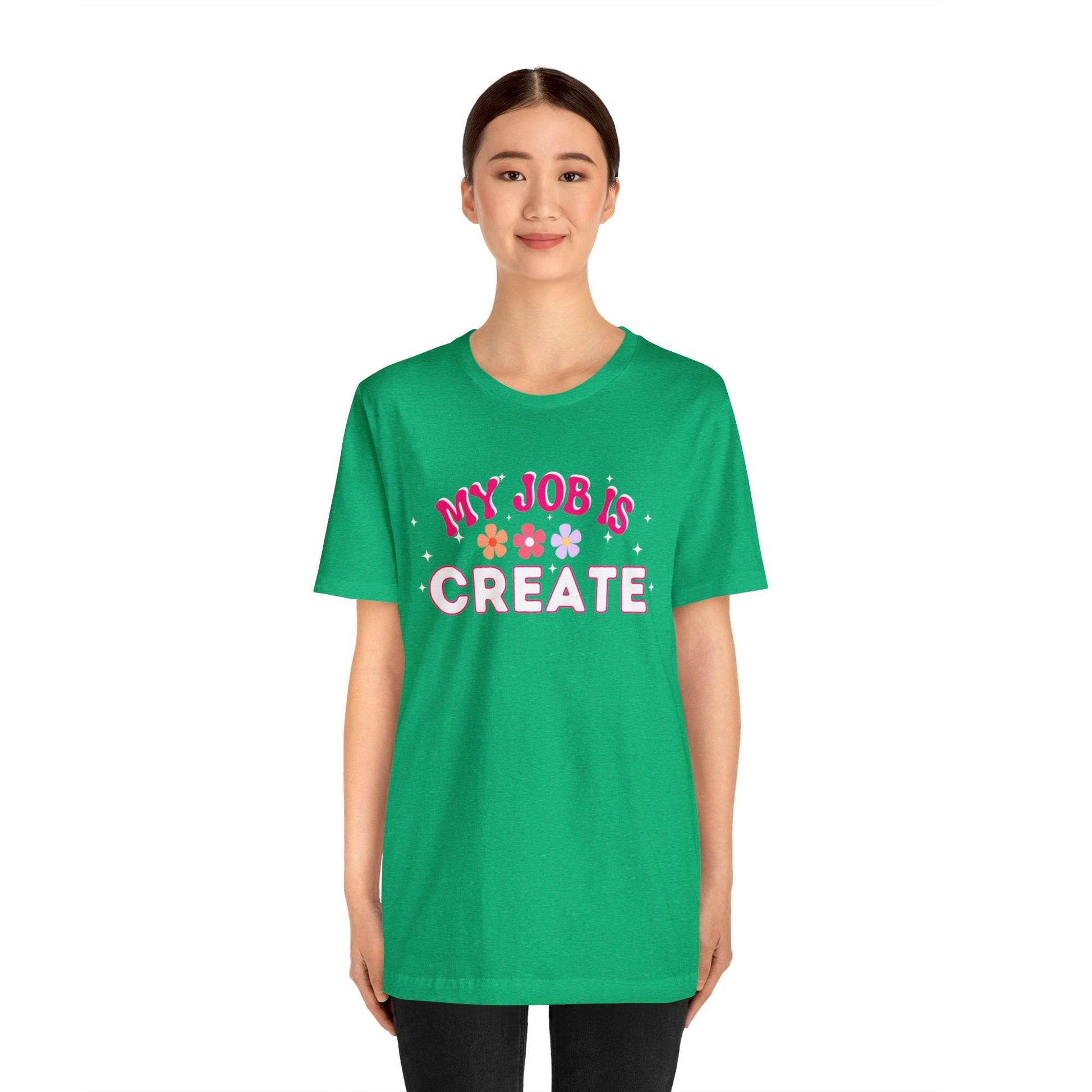 My Job is Create Shirt Artist Shirt, Content Creator Shirt Blogger Shirt Vlogger Shirt, Youtuber shirt - Giftsmojo