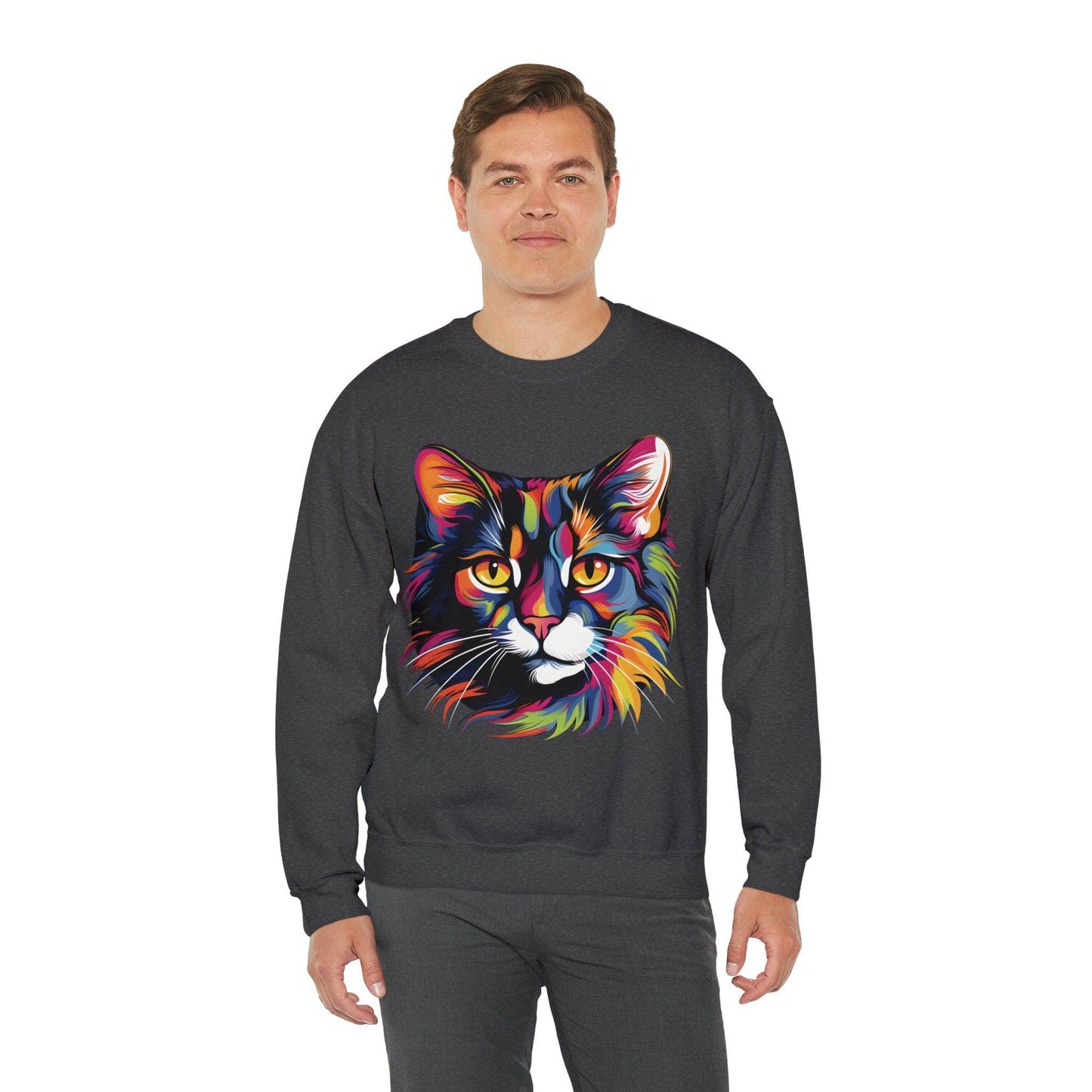Retro Cat Lover Sweater Animal Lover Gift Cute Cat Mom Gift Cat Lover Gift Vintage Cat Mom Sweatshirt Cat Sweatshirt Cat Crewneck Sweatshirt - Giftsmojo