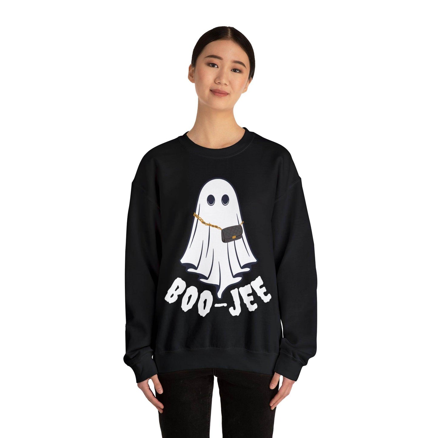 Boo-Jee Sweatshirt, Boo Halloween Sweatshirt, Spooky Ghost Sweatshirt, Boo Jee Shirt, Halloween Ghost Sweatshirt, Halloween Boo Shirt - Giftsmojo