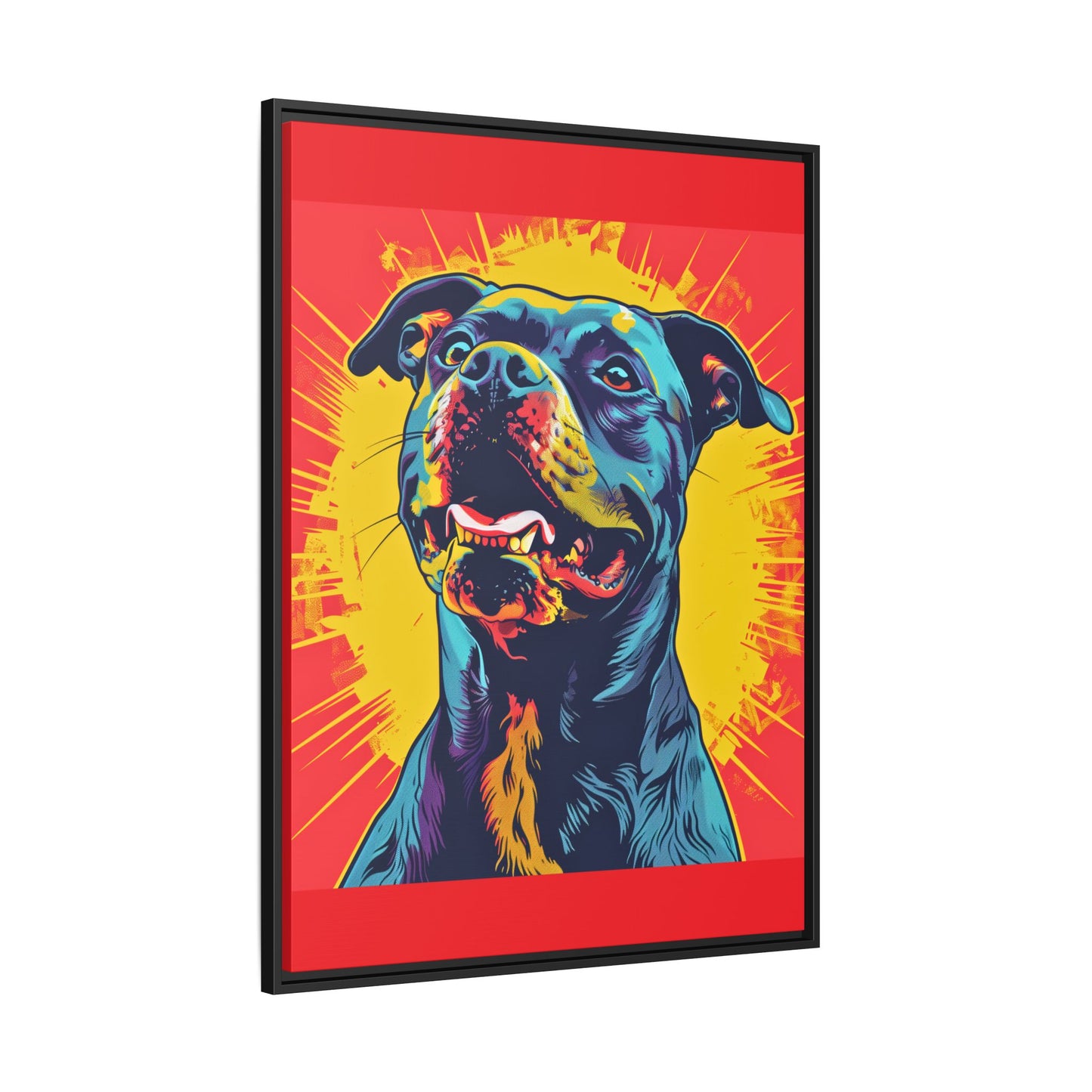 Dog Wall Art Framed Canvas Wall Art Print