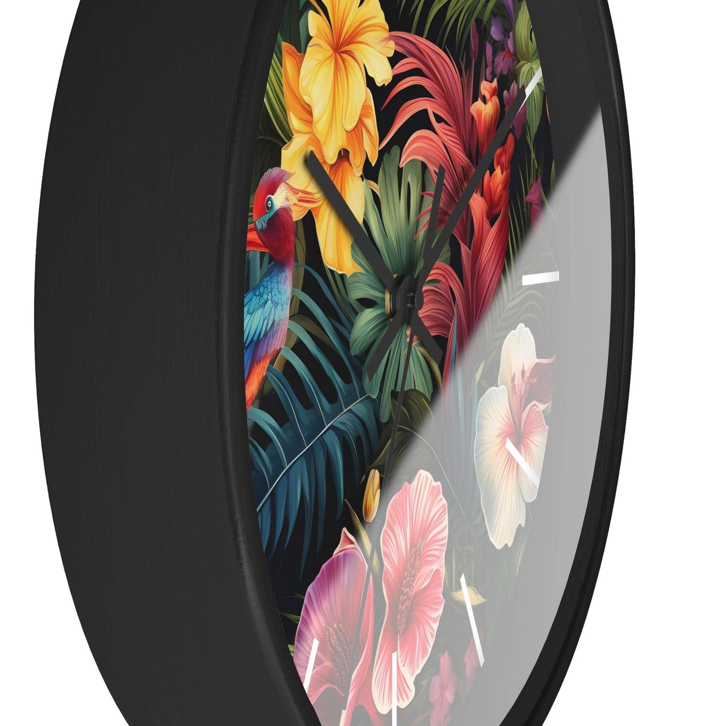 Wild Flower Wall Clock Flower Wall Clocks Home Clock Spring Clock Floral Clock Home Decor - Giftsmojo