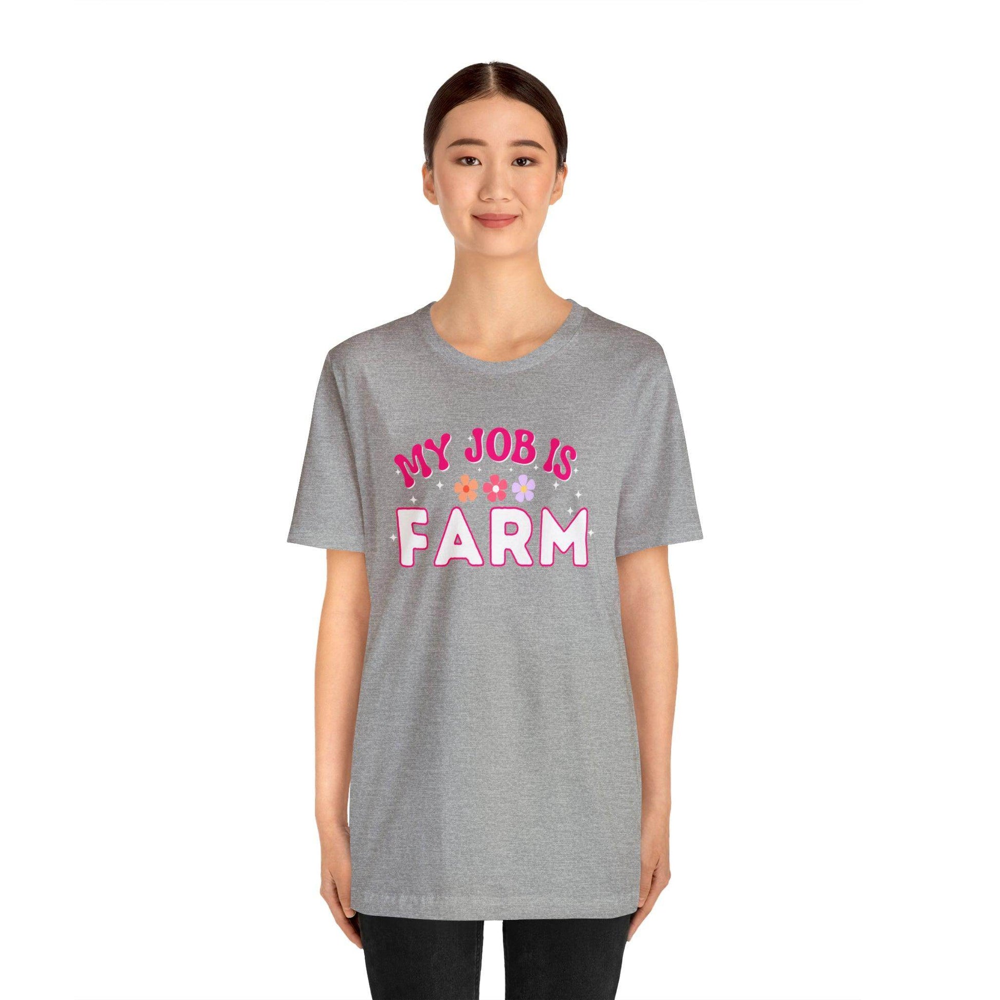 My Job is Farm Shirt Farmer Shirt Farming Shirt Homestead Gardening Shirt - Giftsmojo