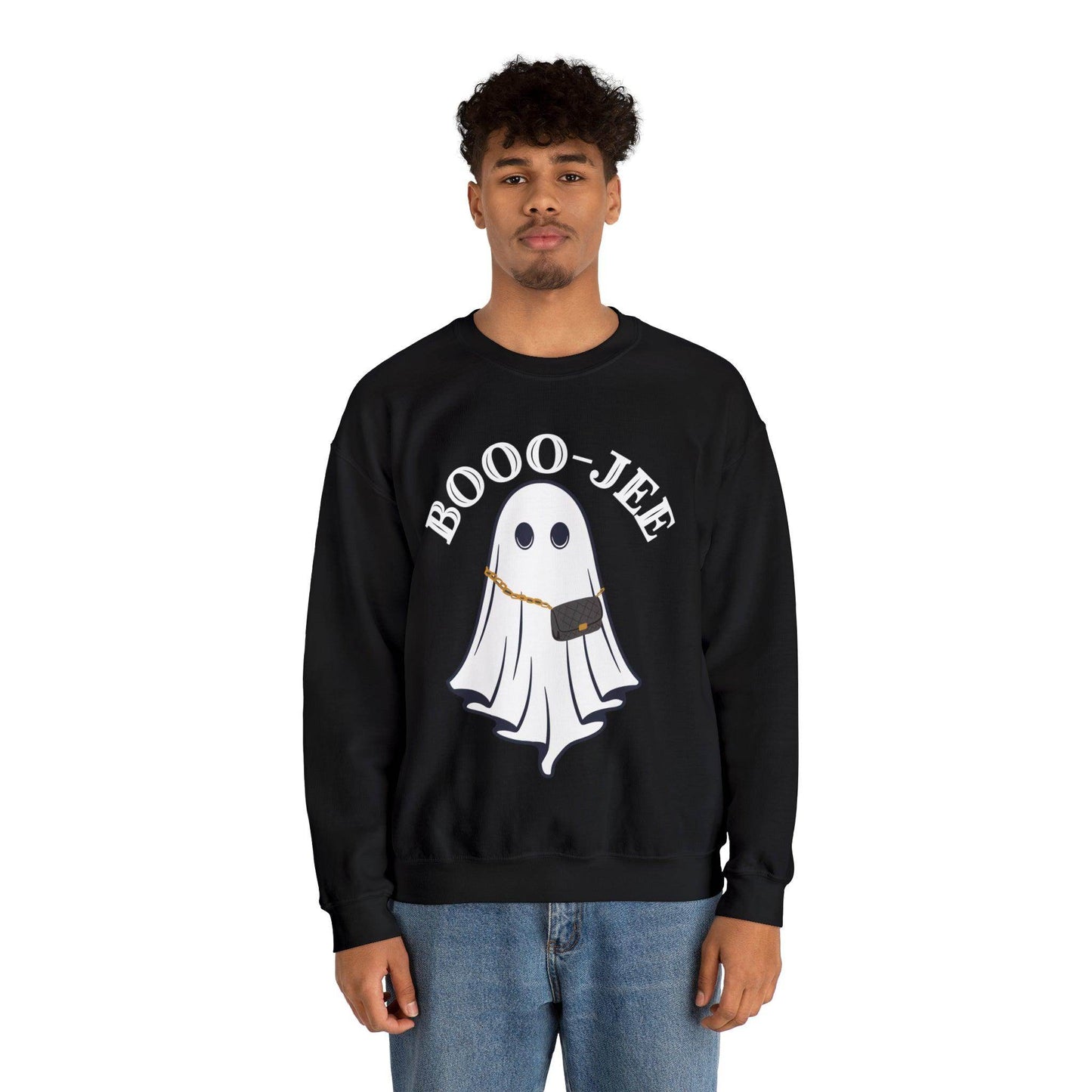 Booo-Jee Halloween Sweatshirt, Boo Halloween Sweatshirt, Spooky Ghost Sweatshirt, Boo Jee Shirt, Halloween Ghost Sweatshirt, Halloween Boo Shirt - Giftsmojo